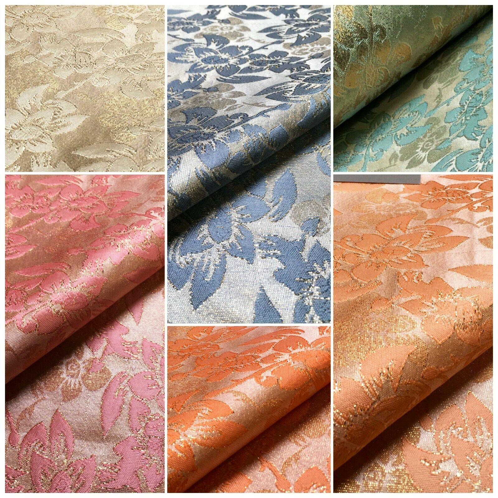 Floral Jacquard Indian Faux Silk Banarsi brocade Fabric 150 cm MA1241