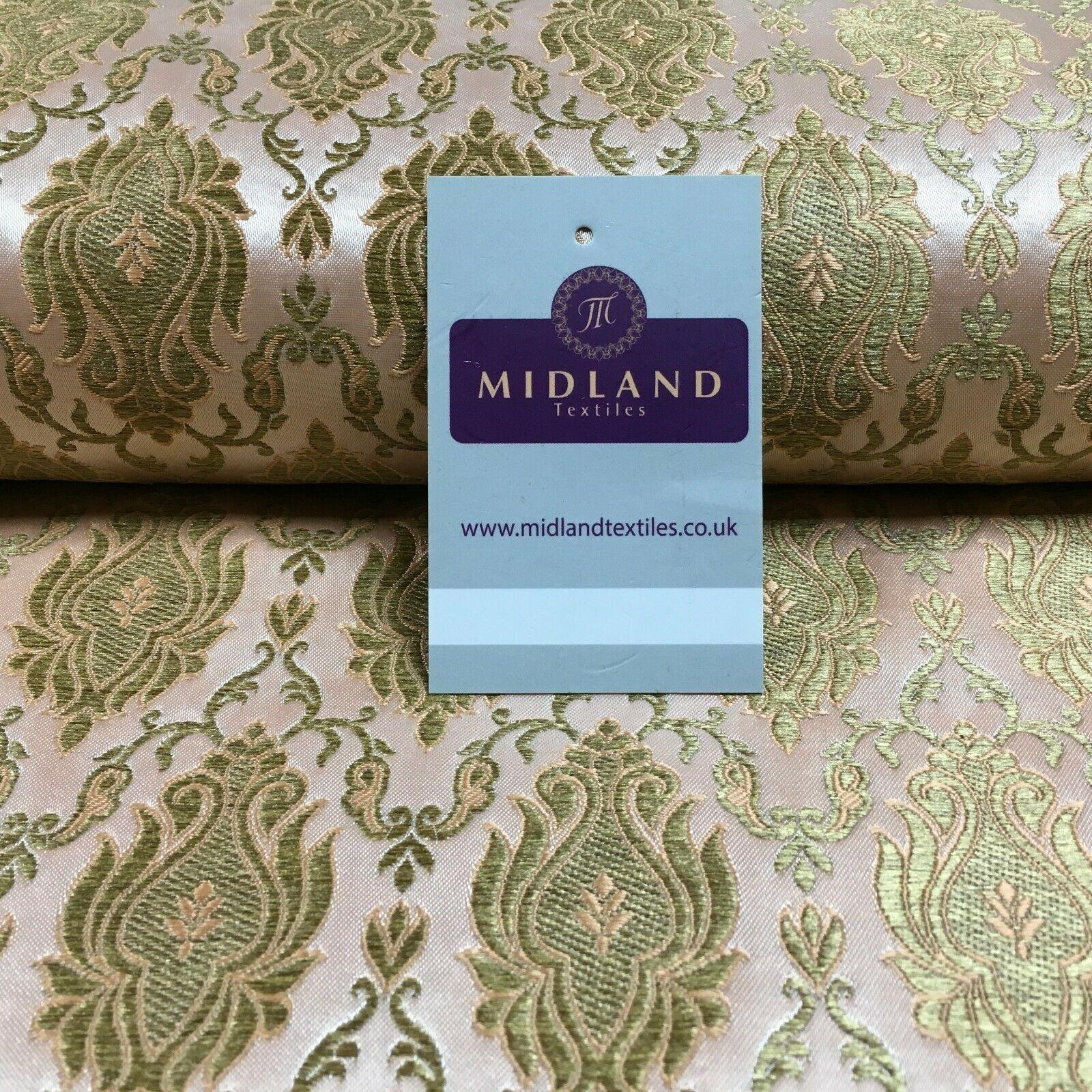 Gold Banarsi Ornamental Waistcoat Brocade Damask Jacquard Fabric 150 cm MR1295