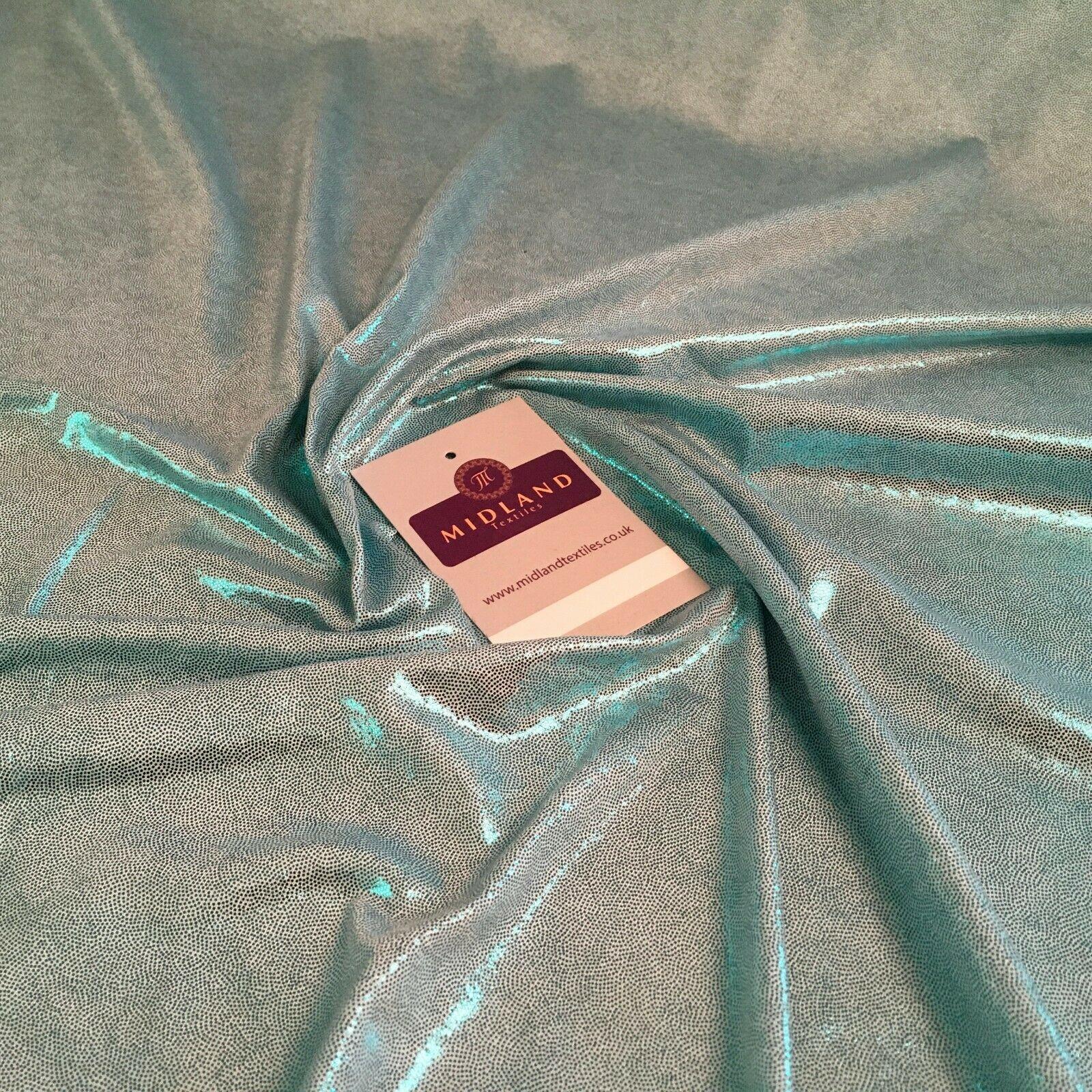 Holographic Spandex Jersey Shimmer Foil Stretch Print Dress Fabric 150 cm MU1273
