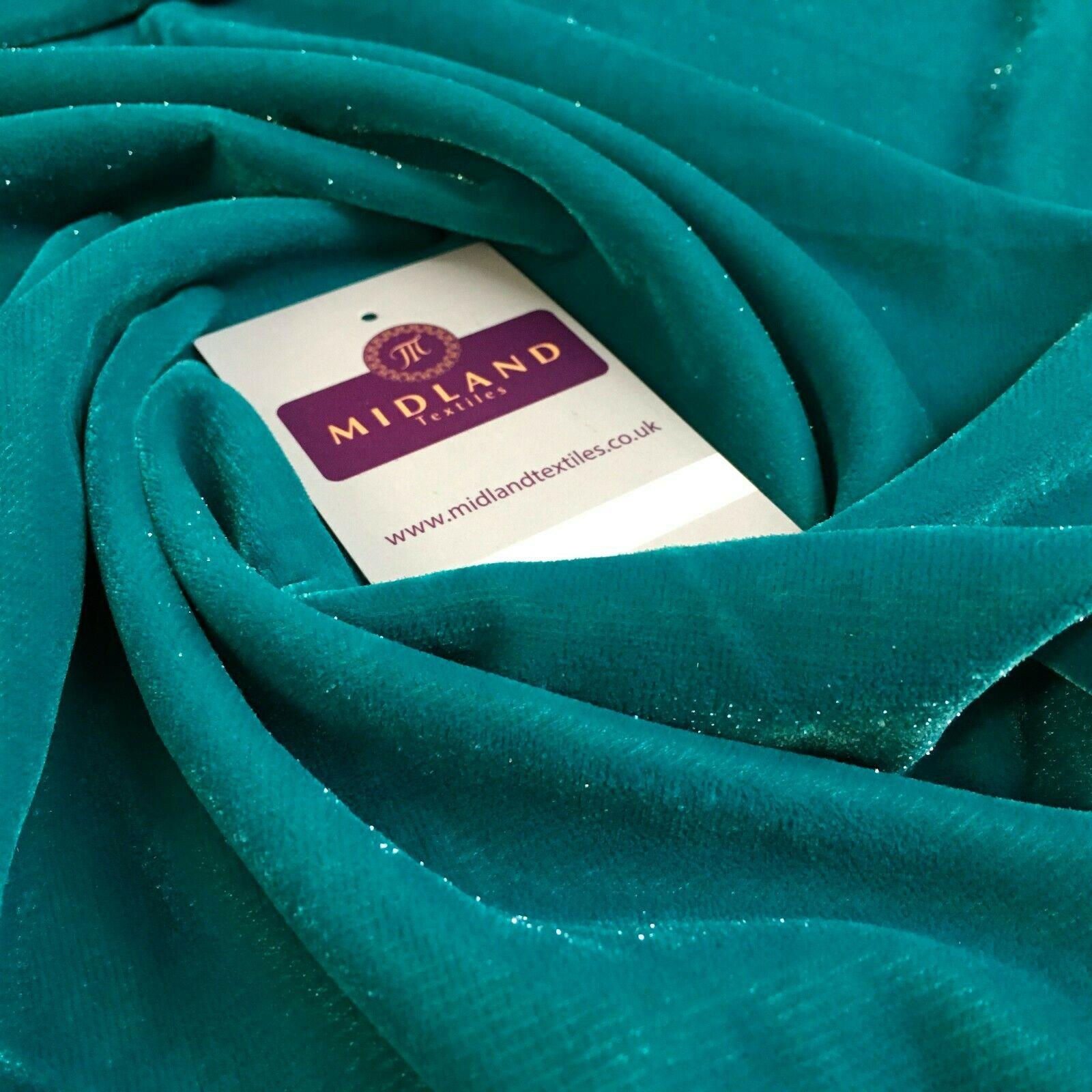 Jade Shimmer speckle Micro velvet dress fabric 110cm ME817-2 Mtex