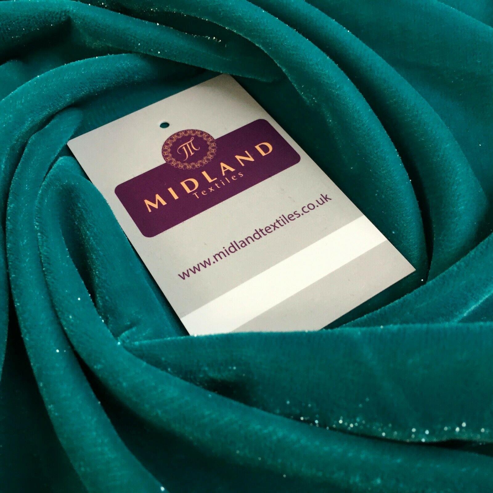 Jade Shimmer speckle Micro velvet dress fabric 110cm ME817-2 Mtex