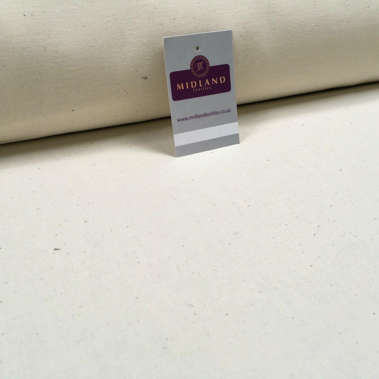 Natural Bull Denim Loomstate Heavy Calico Fabric 150cm Wide MS1353