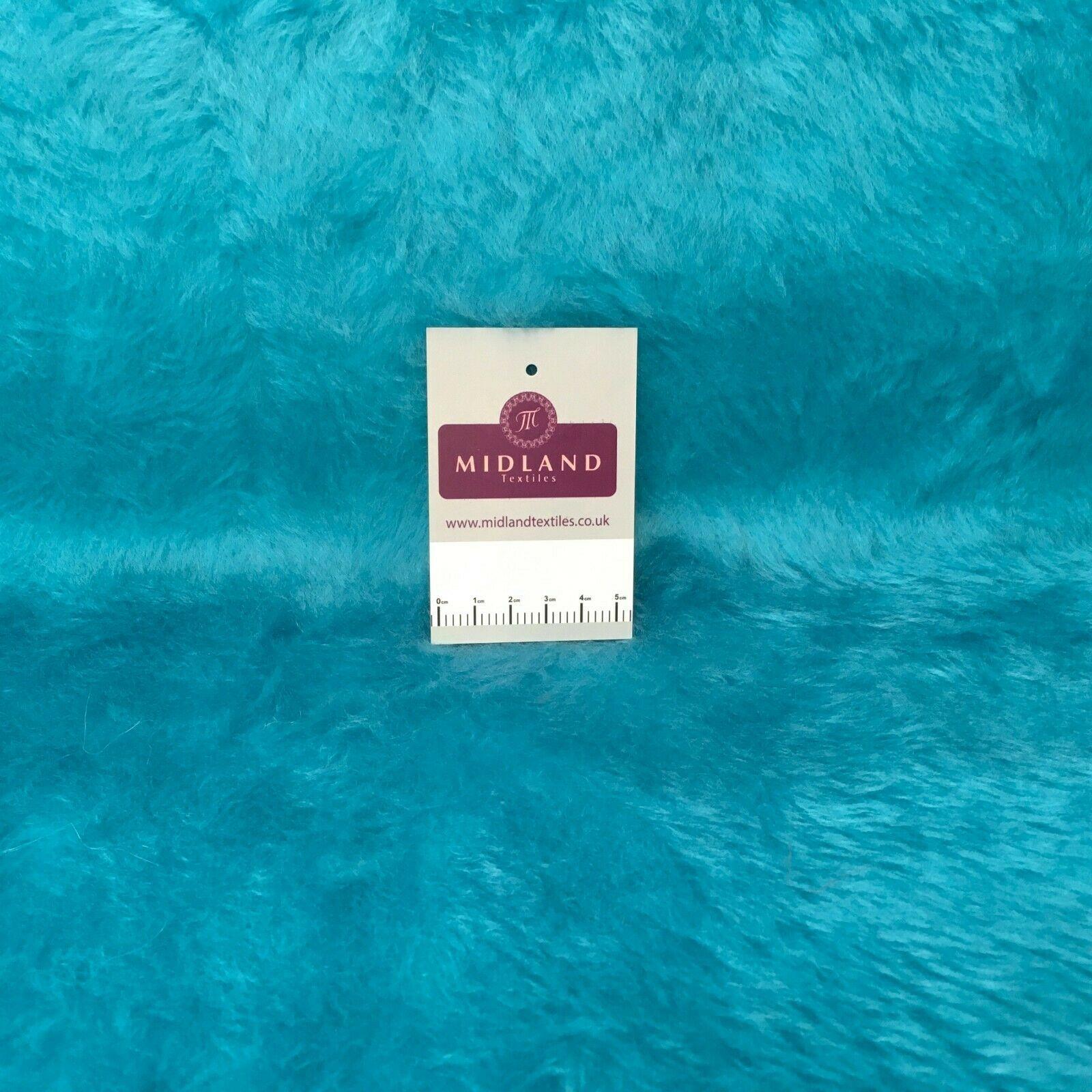Plain Faux Fur 14 mm soft pile ideal for Clothing, throws Fabric 58' Wide MT930