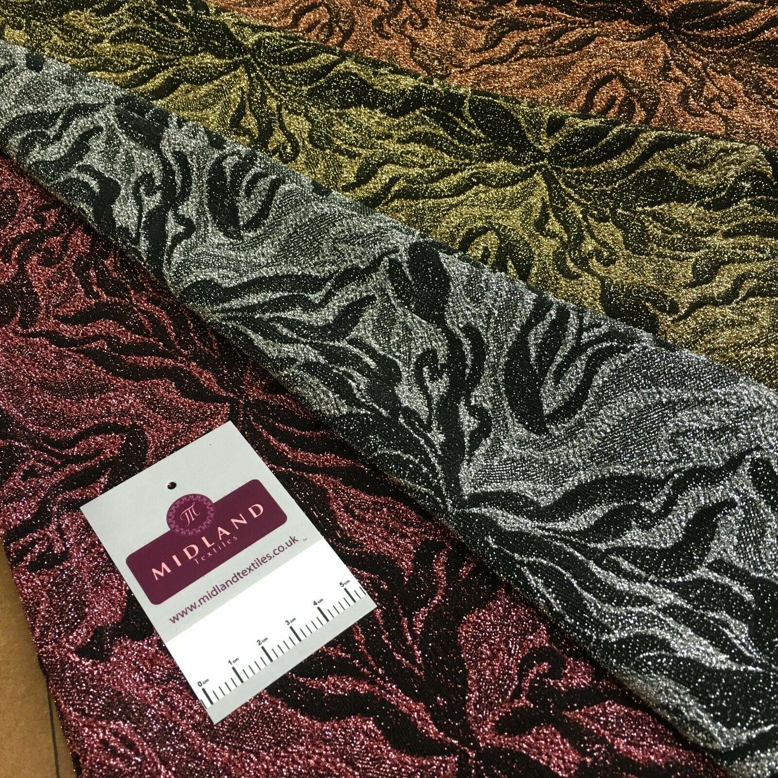 Black Lurex Mesh Jacquard One way stretch dress Fabric 150cm MR1377 Mtex