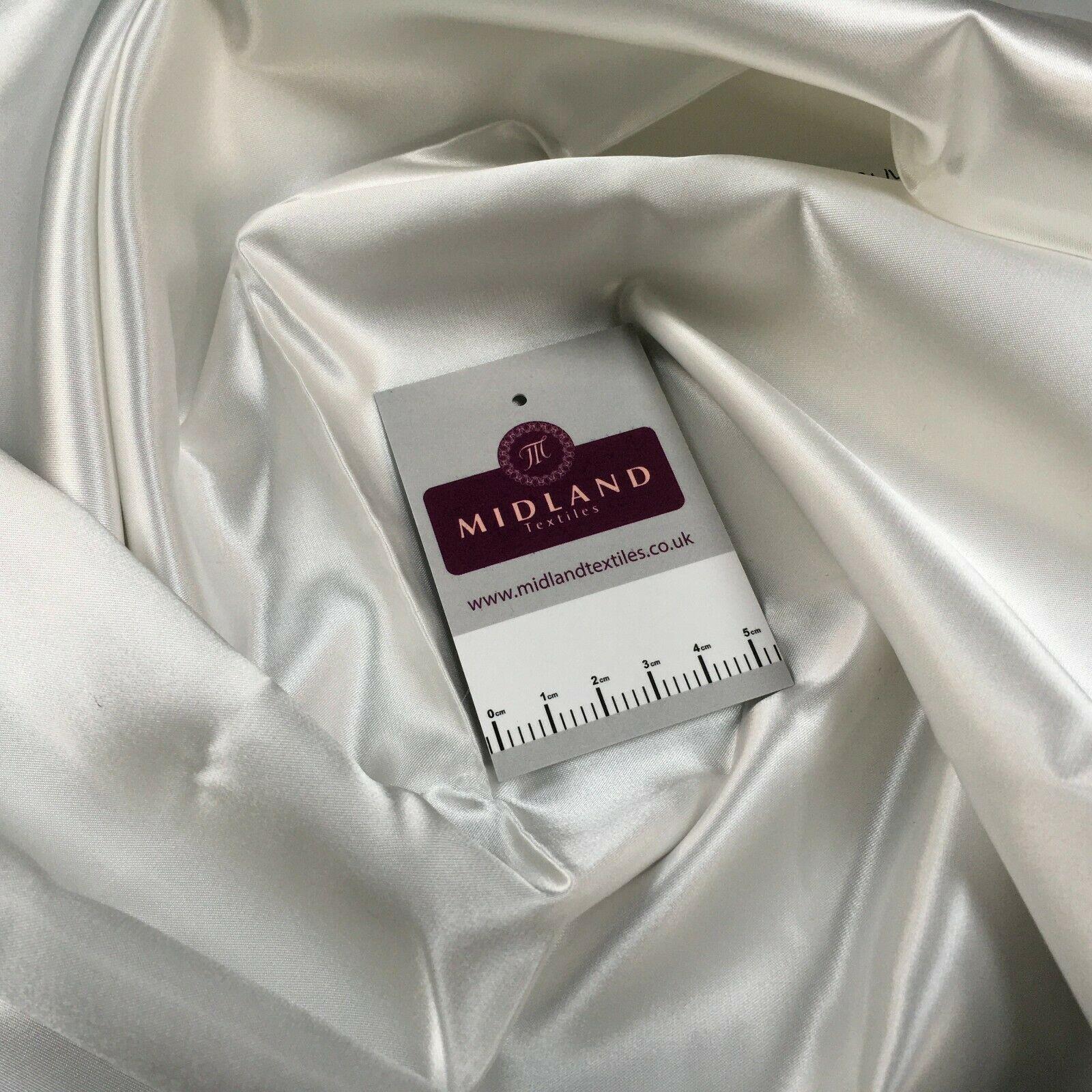 Plain Acetate Superior Satin Wedding Dress Fabric 112 cm MK1374 Mtex