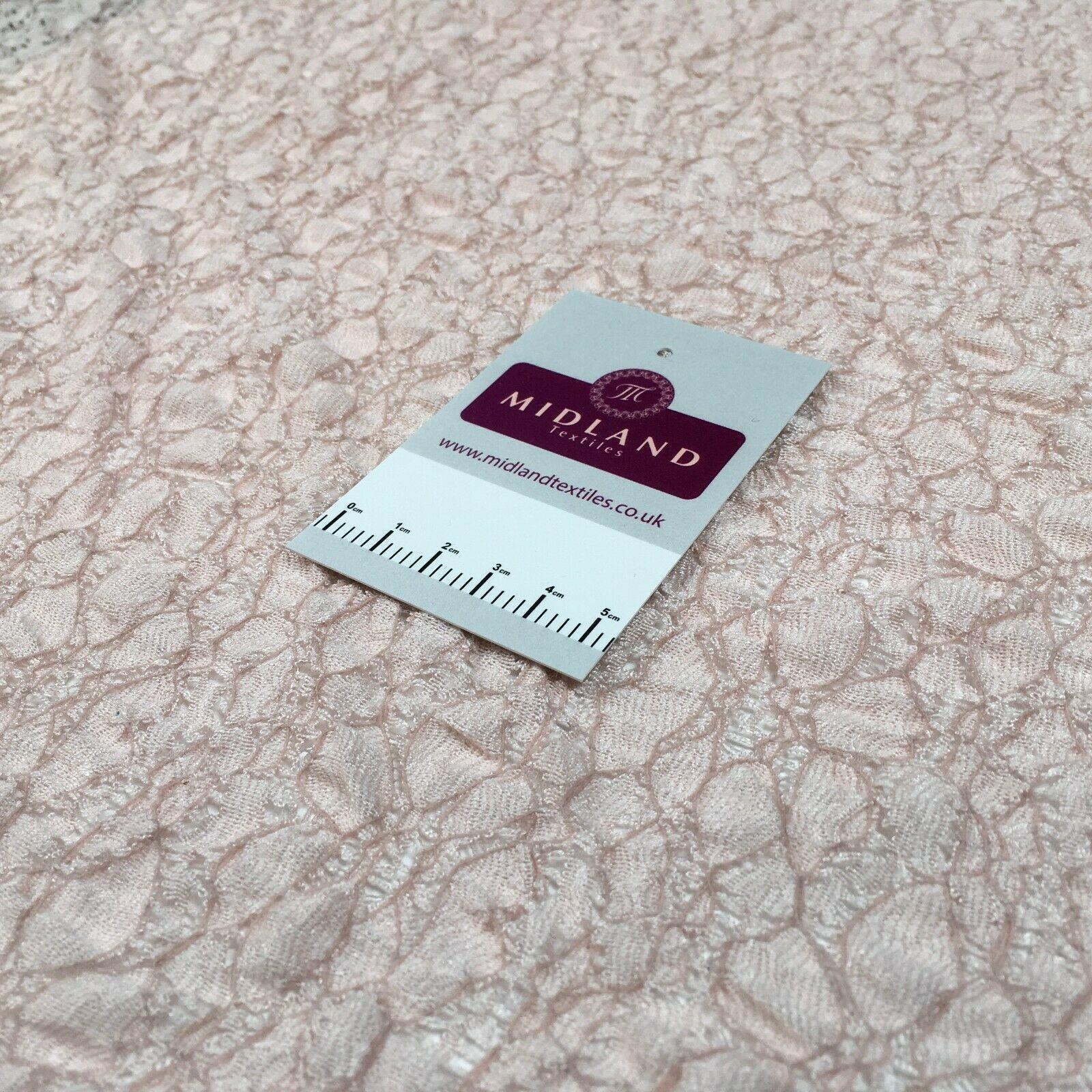 Blush soft lace / net dress Fabric 140cm M186-54 Mtex