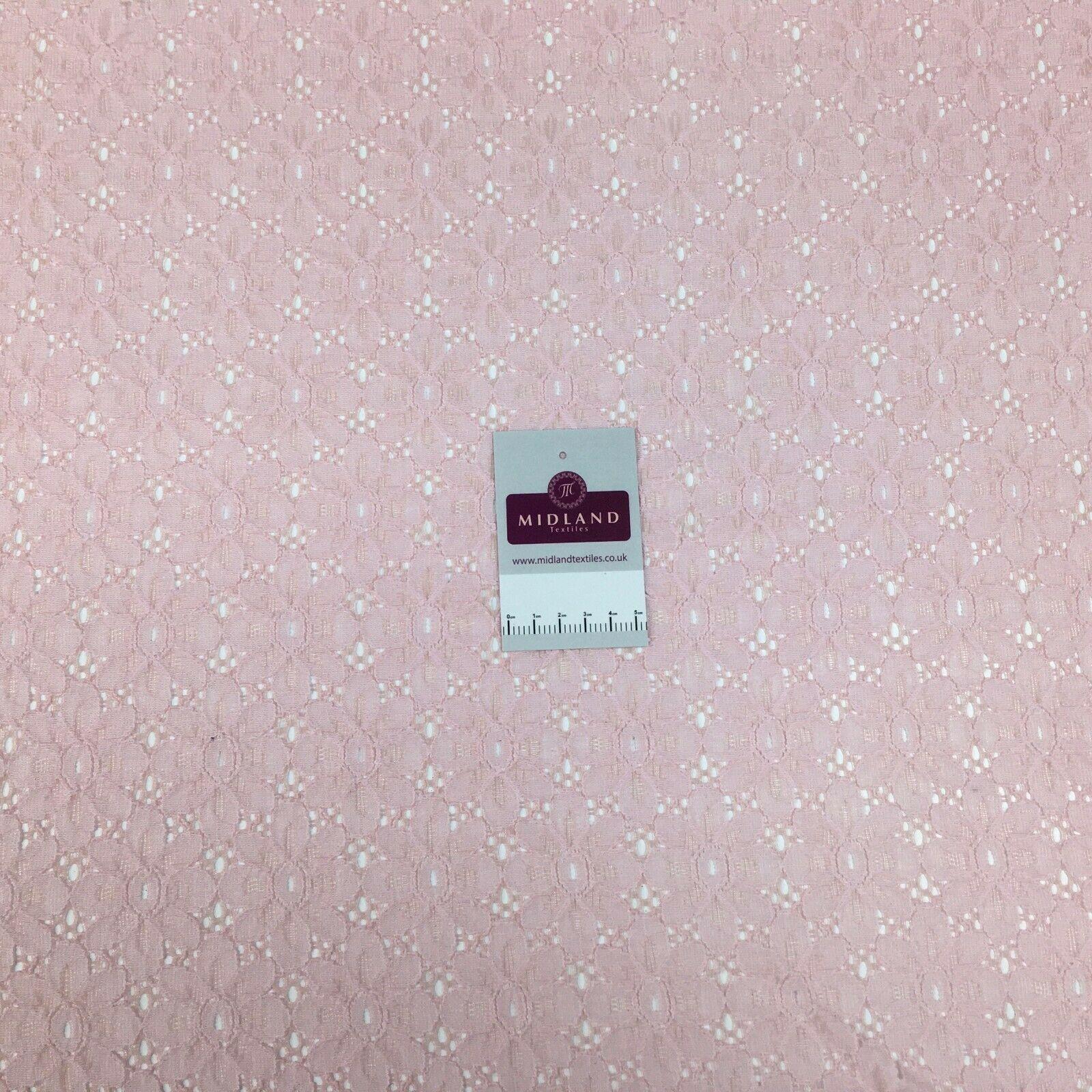 Pink floral Soft lace/net dress Fabric 140 cm M186-55 Mtex