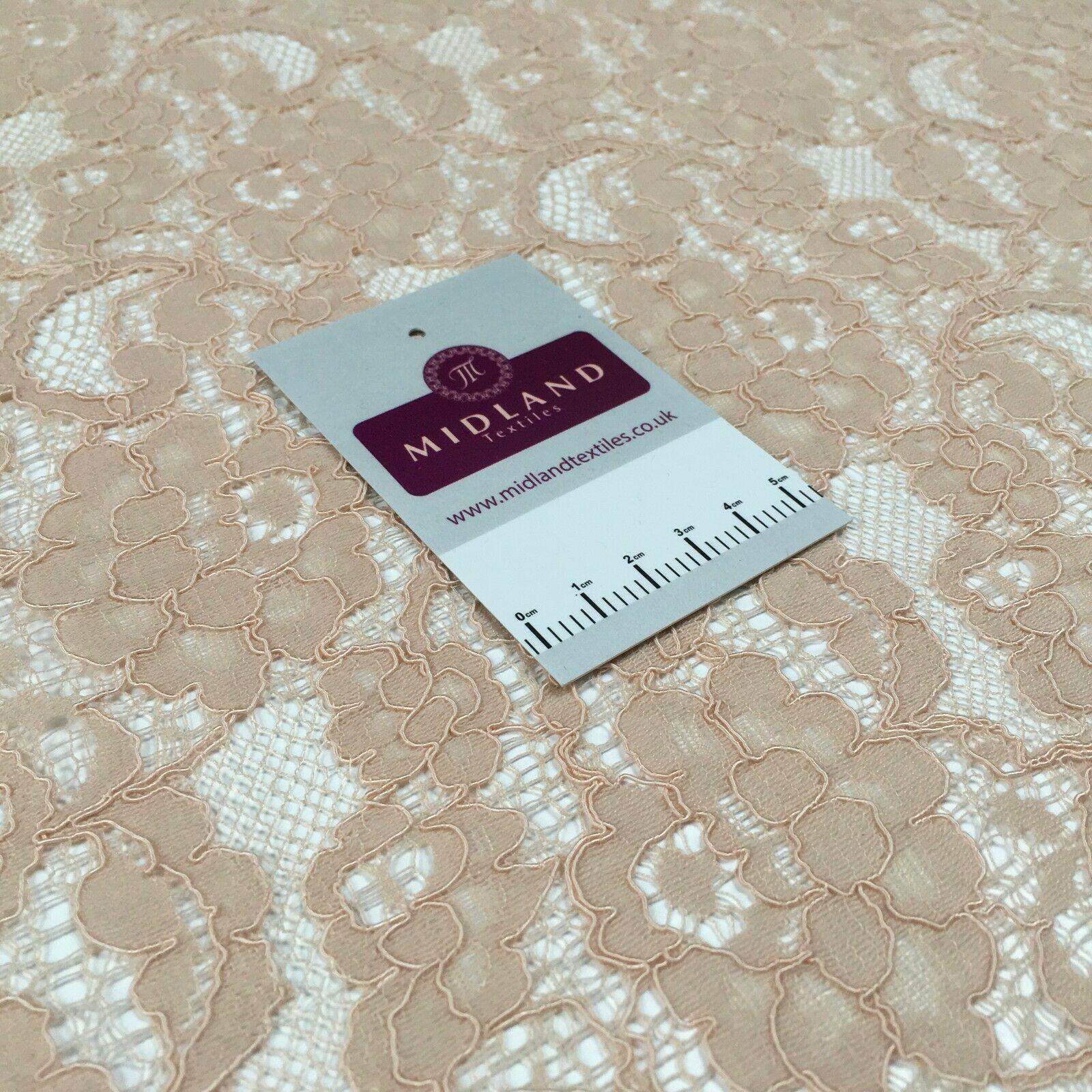 Skin Lace Corded floral dress Fabric 150 cm M186-53 Mtex