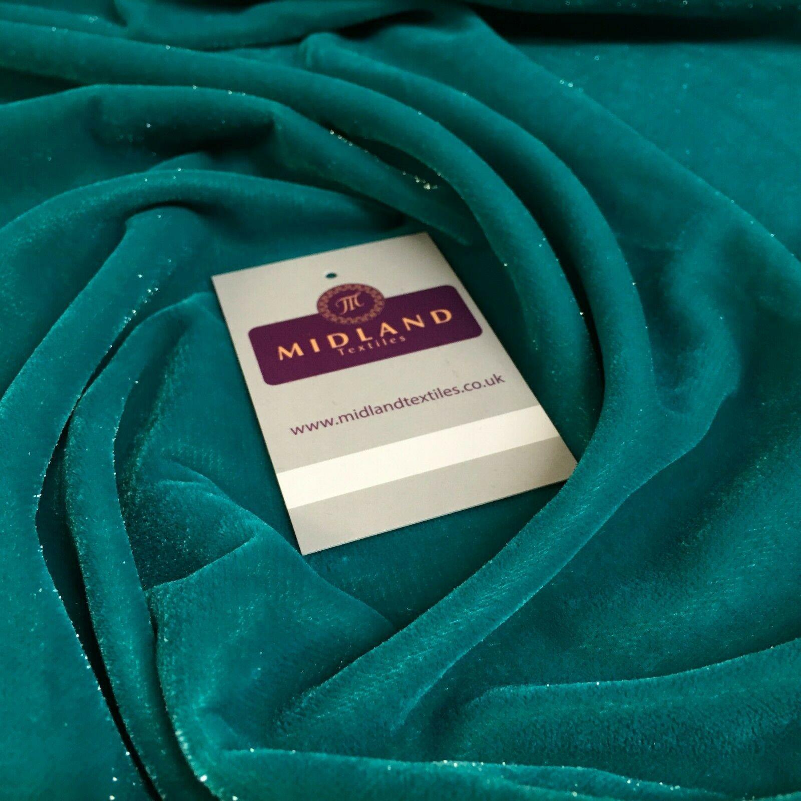 Jade Shimmer speckle Micro velvet dress fabric 110cm ME817-2 Mtex