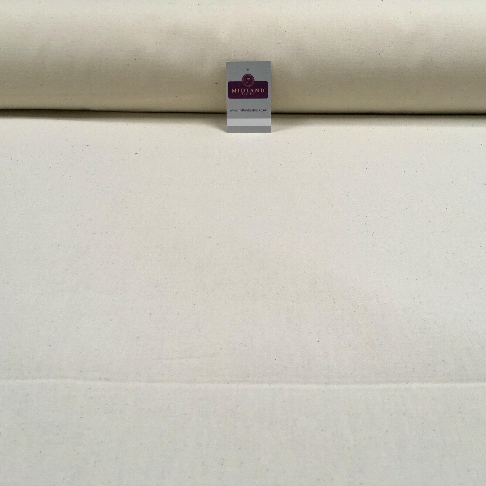 Natural Bull Denim Loomstate Heavy Calico Fabric 150cm Wide MS1353