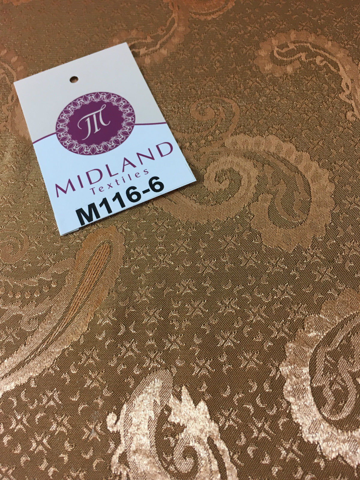 Two Toned Paisley Satin Jacquard Dress Fabric 58" Wide M116 Mtex