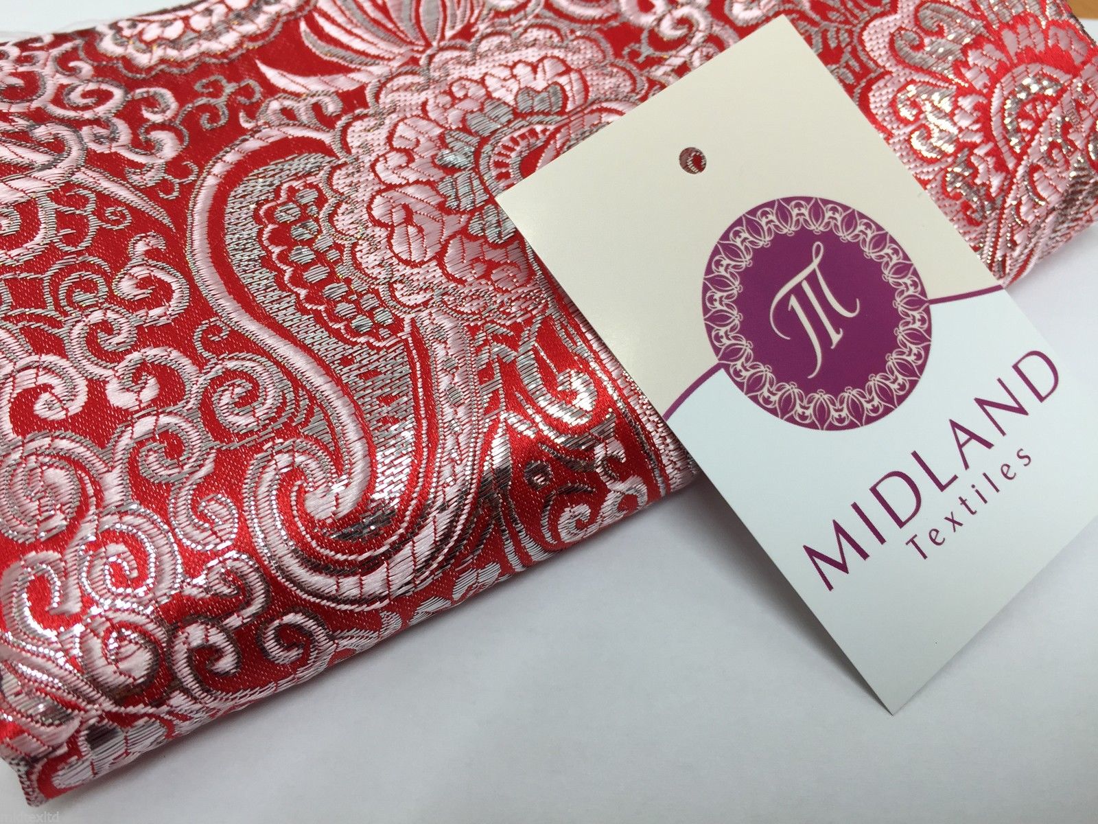 New Paisley Metallic Brocade Fabric 58' wide for Jackets & waistcoats M350 Mtex