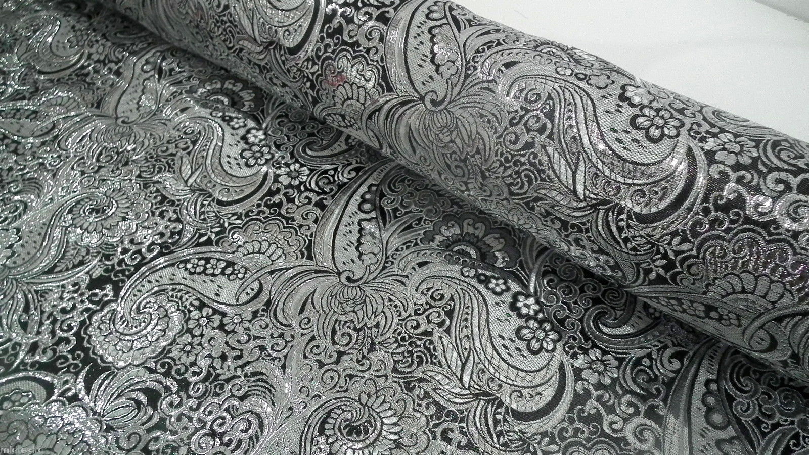 New Paisley Metallic Brocade Fabric 58" wide for Jackets & waistcoats M350 Mtex