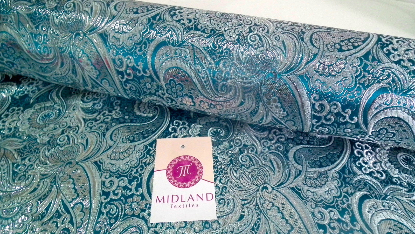 New Paisley Metallic Brocade Fabric 58' wide for Jackets & waistcoats M350 Mtex