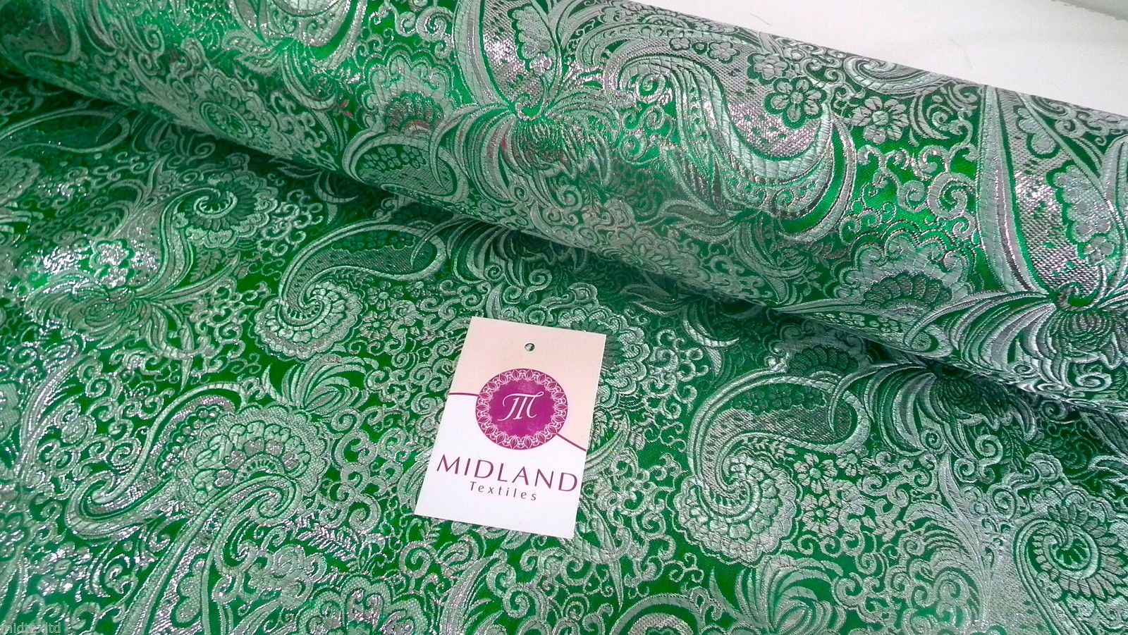 New Paisley Metallic Brocade Fabric 58' wide for Jackets & waistcoats M350 Mtex