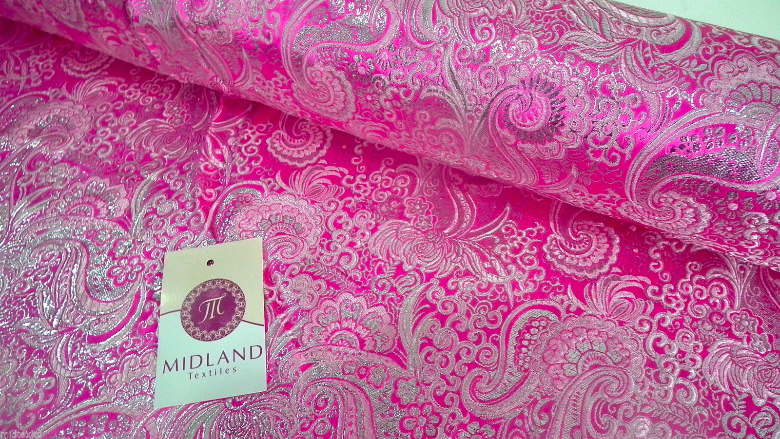 New Paisley Metallic Brocade Fabric 58' wide for Jackets & waistcoats M350 Mtex