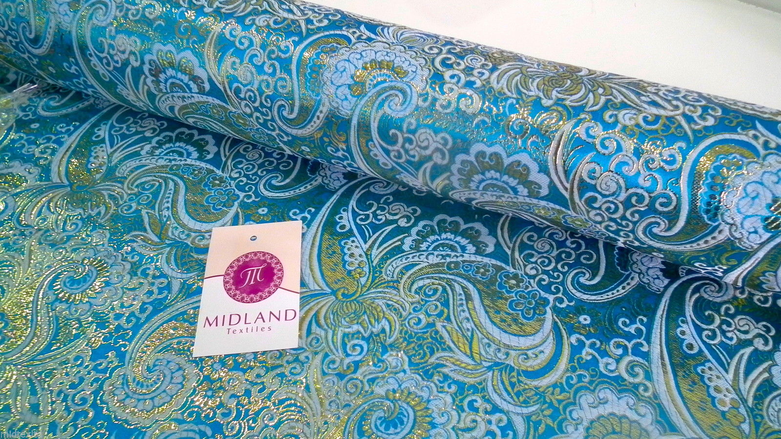 New Paisley Metallic Brocade Fabric 58' wide for Jackets & waistcoats M350 Mtex