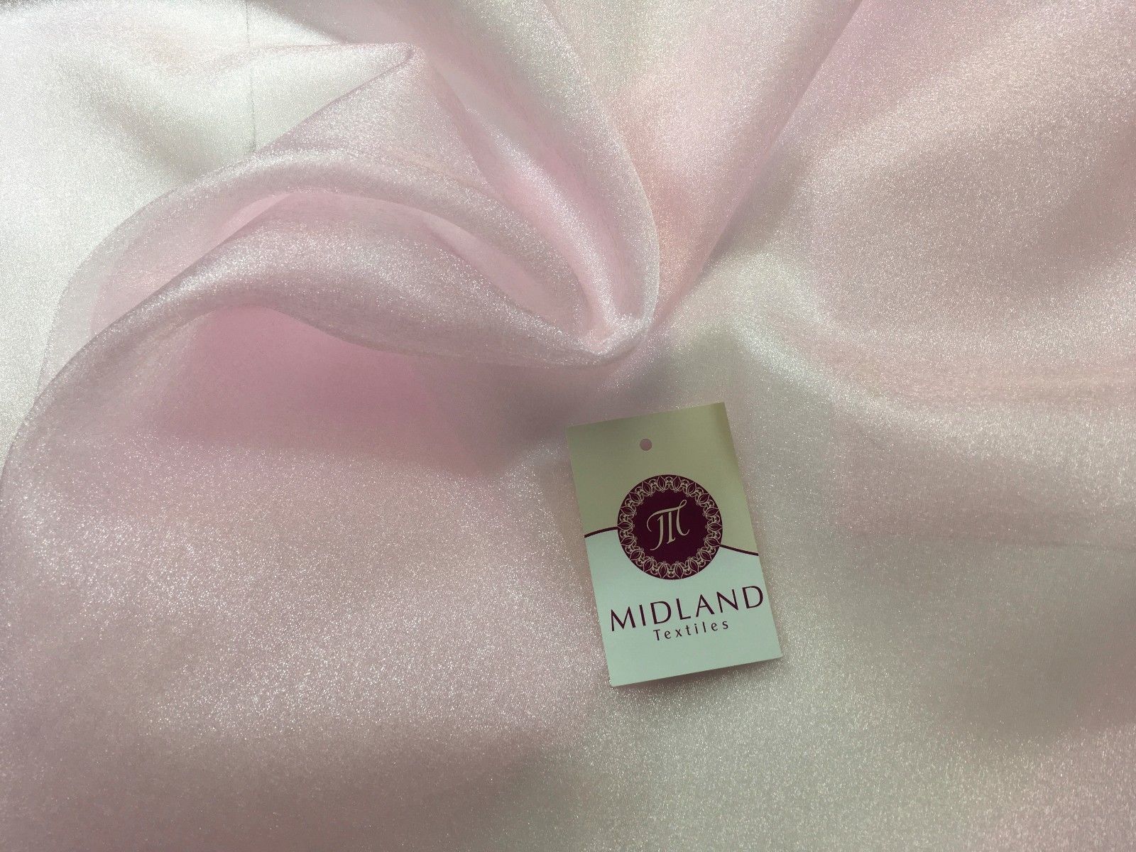 CRYSTAL ORGANZA WEDDING BRIDAL DANCE VEIL DRESS FABRIC MATERIAL 45' WIDE M111