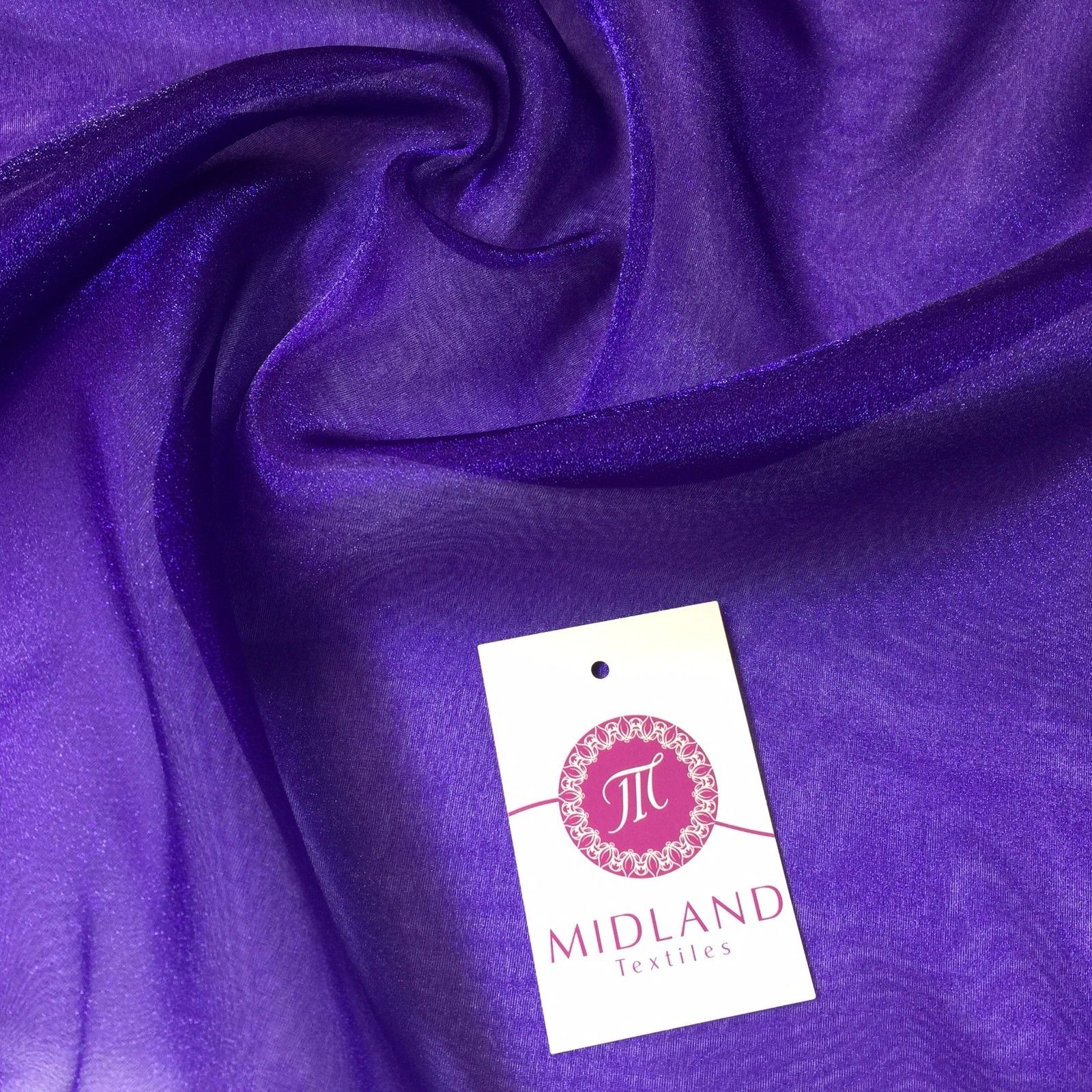 CRYSTAL ORGANZA WEDDING BRIDAL DANCE VEIL DRESS FABRIC MATERIAL 45' WIDE M111