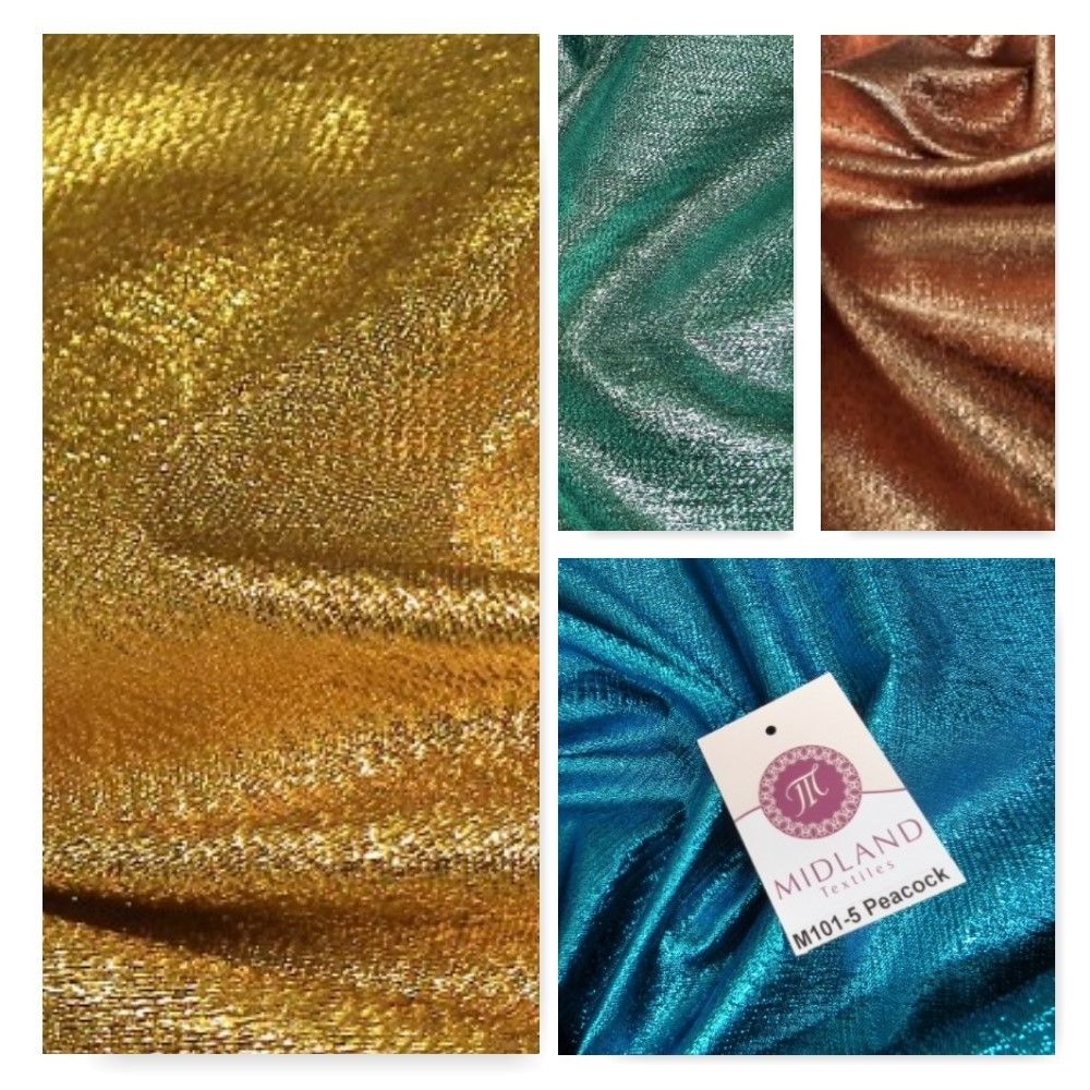 Metallic Shiny Tissue Lame Craft and Dress Fabric 55" wide M101 Mtex
