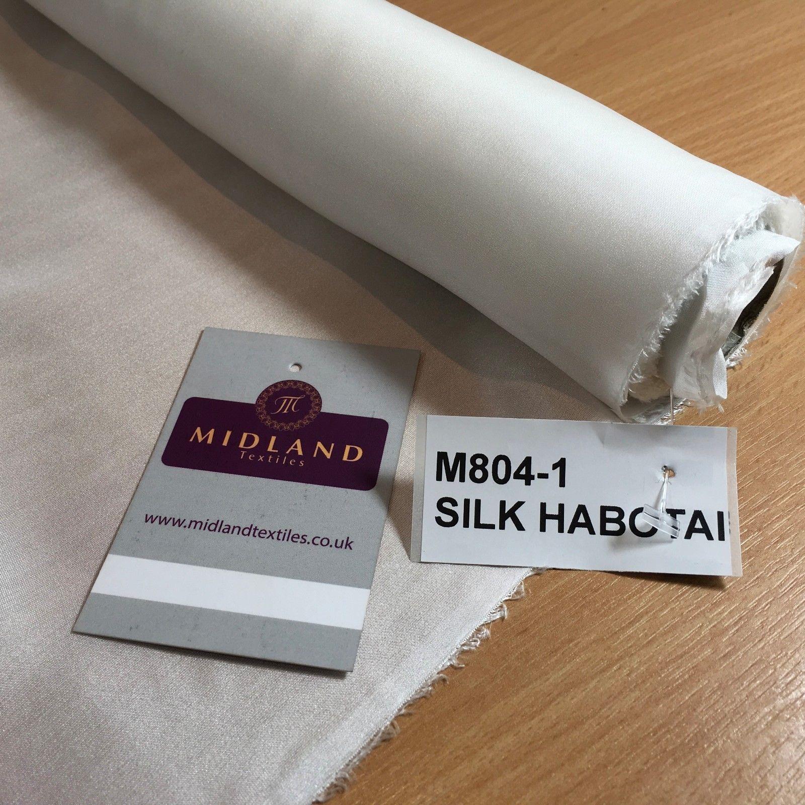 White 100% Pure Silk Habotai Lightweight used for lining, Silk Paintings 36" M804