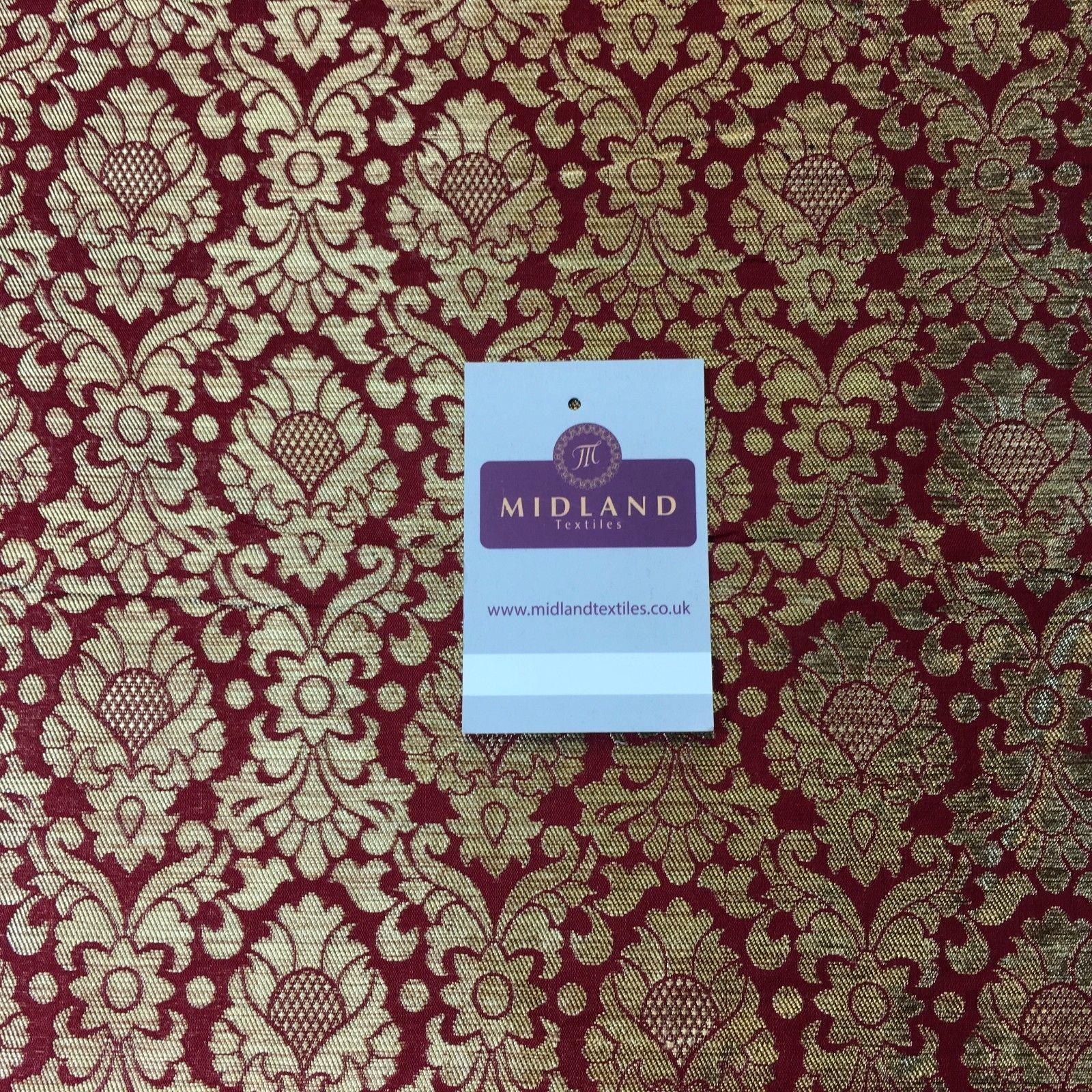 Ornate Ornamental Gold Metallic Bridal Banarsi Brocade 44' Wide M777 Mtex