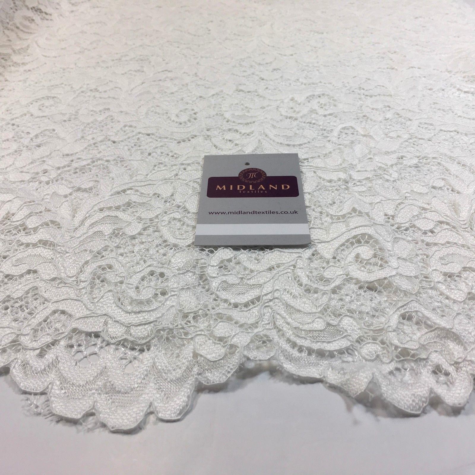 Elegant Soft Corded Raschel Lace - 58' Bridal & Lingerie Fabric M770