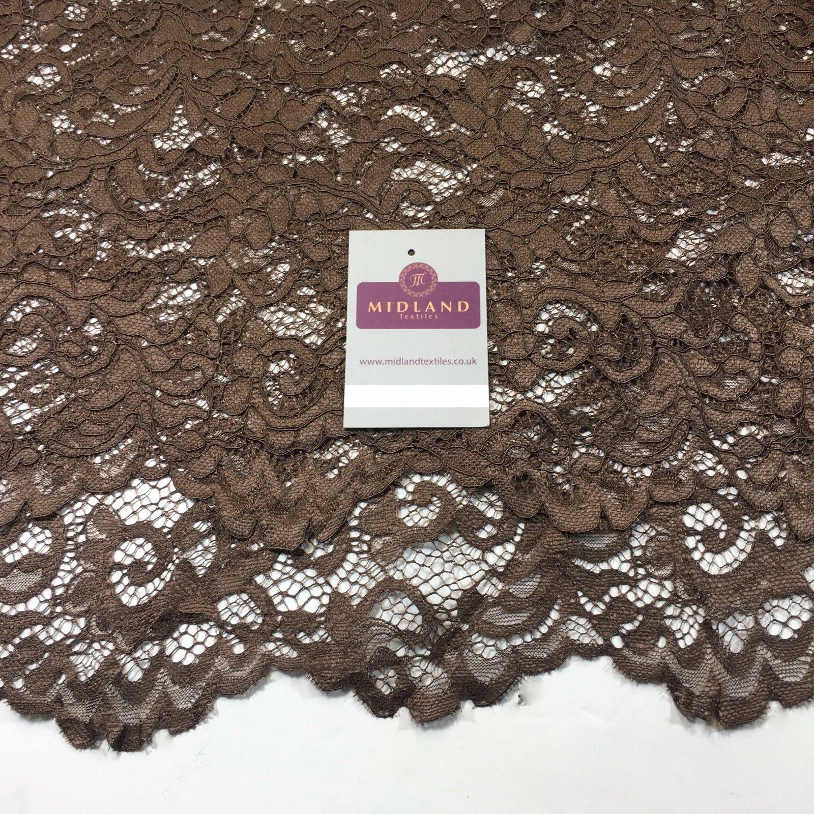 Elegant Soft Corded Raschel Lace - 58' Bridal & Lingerie Fabric M770