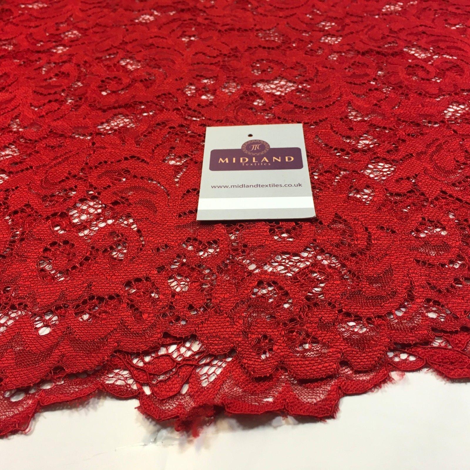 Elegant Soft Corded Raschel Lace - 58' Bridal & Lingerie Fabric M770