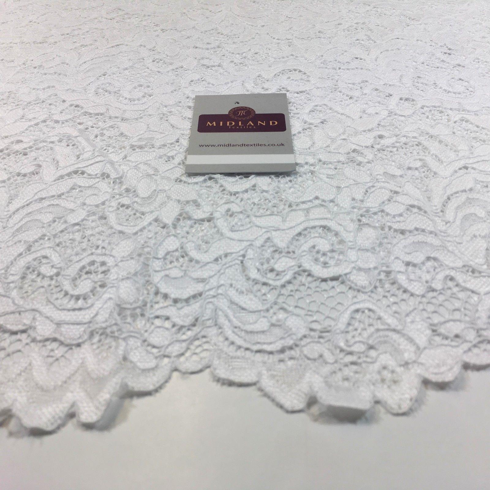 Elegant Soft Corded Raschel Lace - 58' Bridal & Lingerie Fabric M770