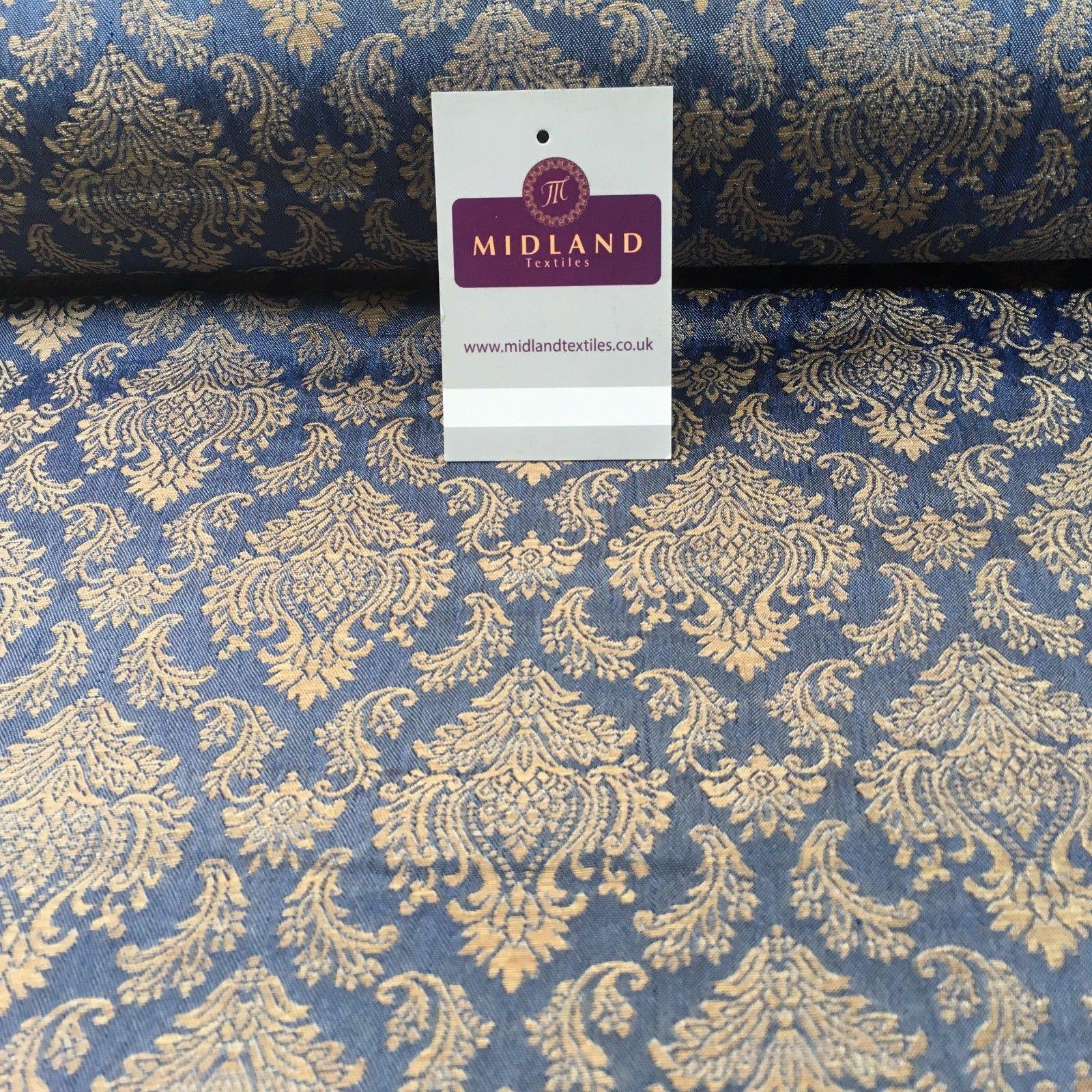 Ornate Ornamental Indian Pure Silk Banarsi waistcoat fabric 44' M790 Mtex