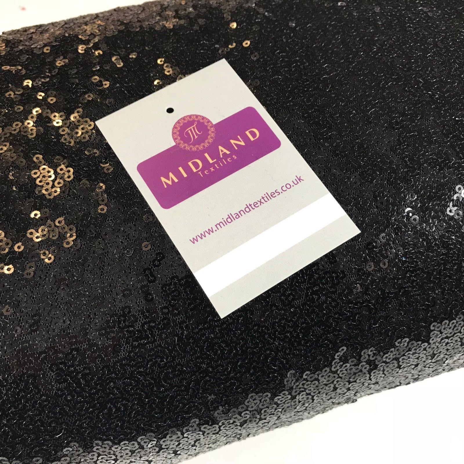 Sensational 3mm Sewn On allover Sequins On Net Fabric 48' Wide Dress Fabric M79 Mtex