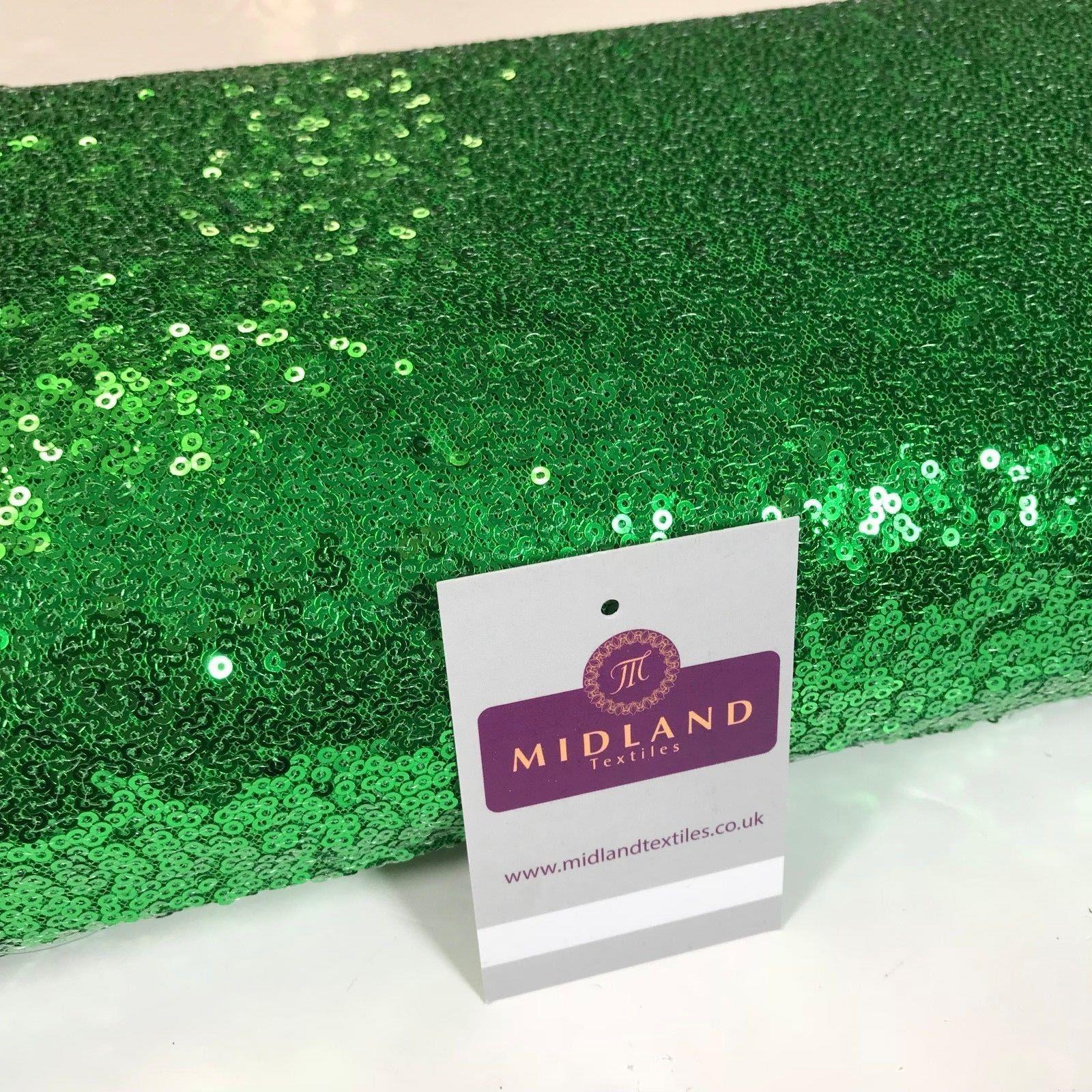 Sensational 3mm Sewn On allover Sequins On Net Fabric 48' Wide Dress Fabric M79 Mtex