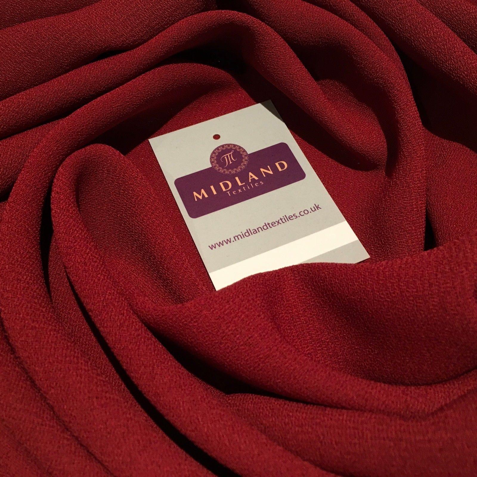 Plain Coarse woven Moss Crepe Georgette  Fabric 44' MJ795 Mtex