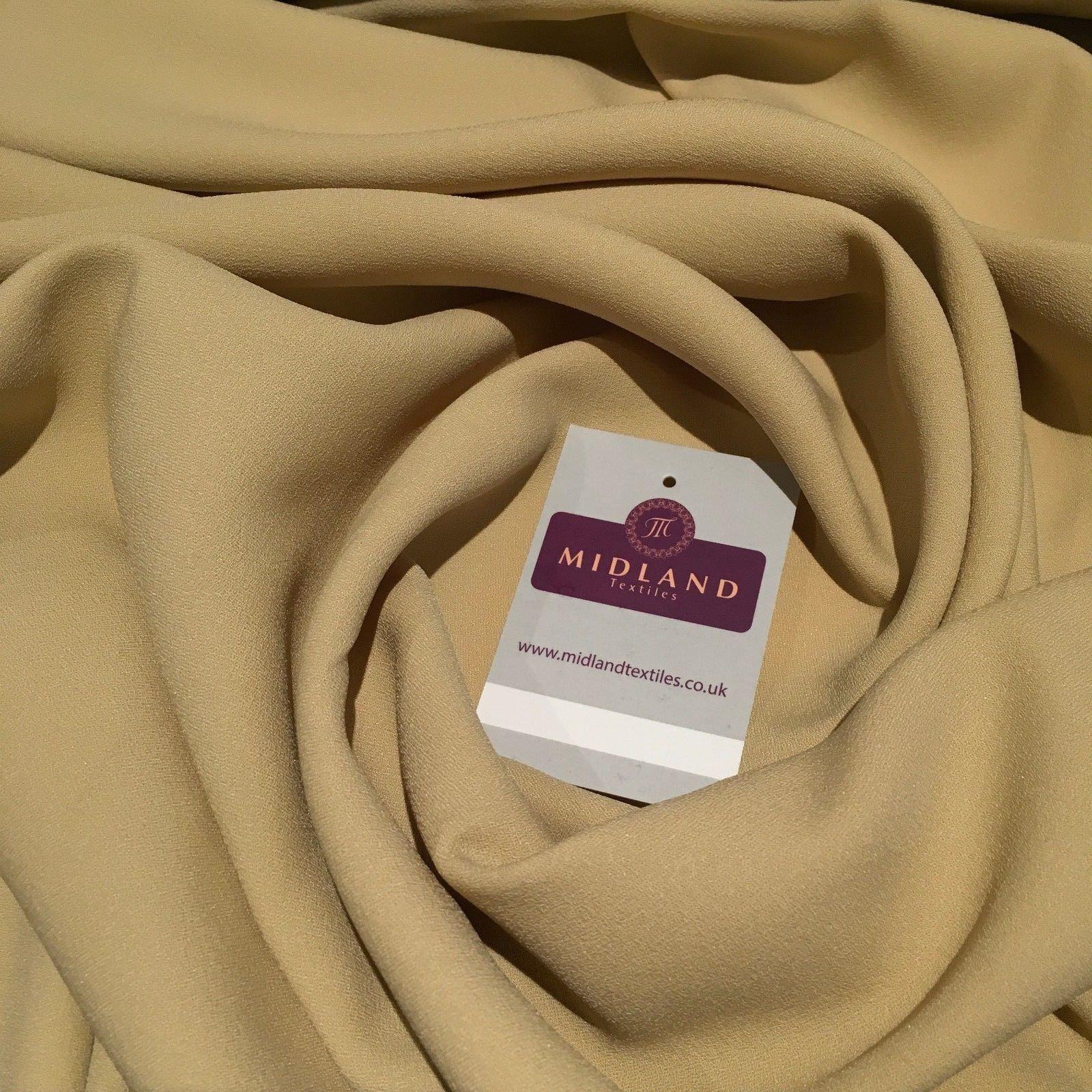 Plain Coarse woven Moss Crepe Georgette  Fabric 44" MJ795 Mtex