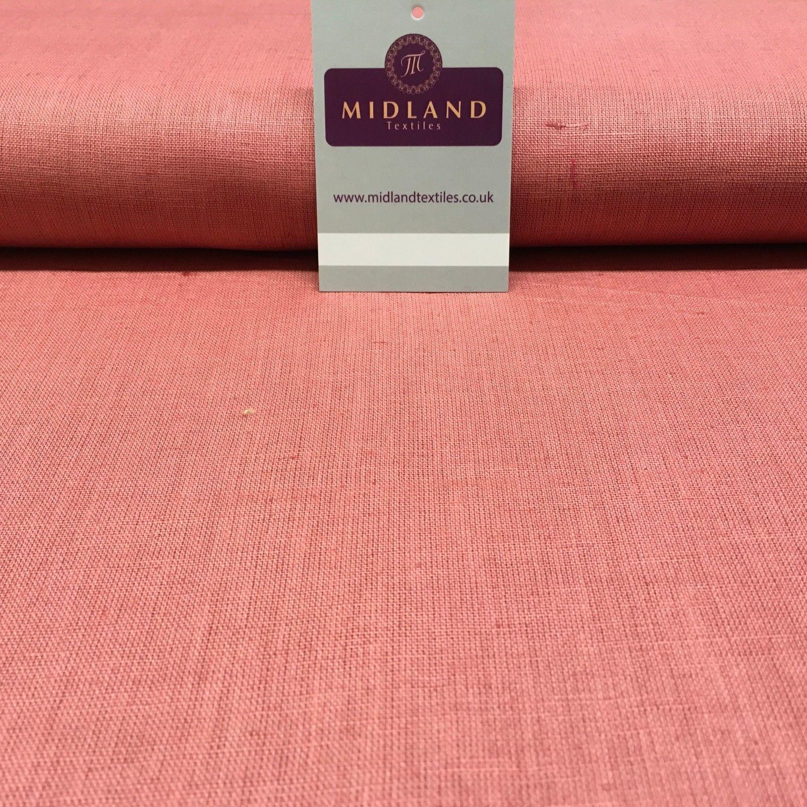 100% Plain Indian Linen Dress Fabric 52' Wide MK899 Mtex