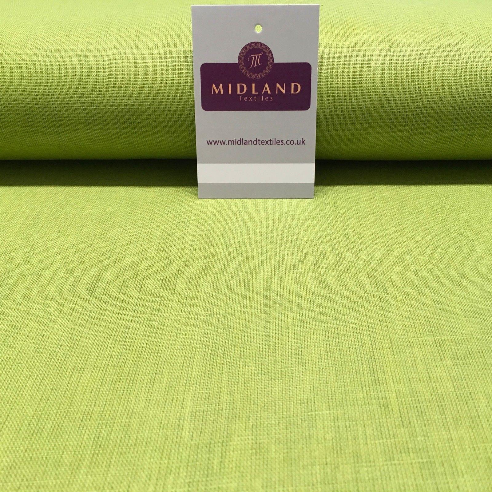 100% Plain Indian Linen Dress Fabric 52' Wide MK899 Mtex