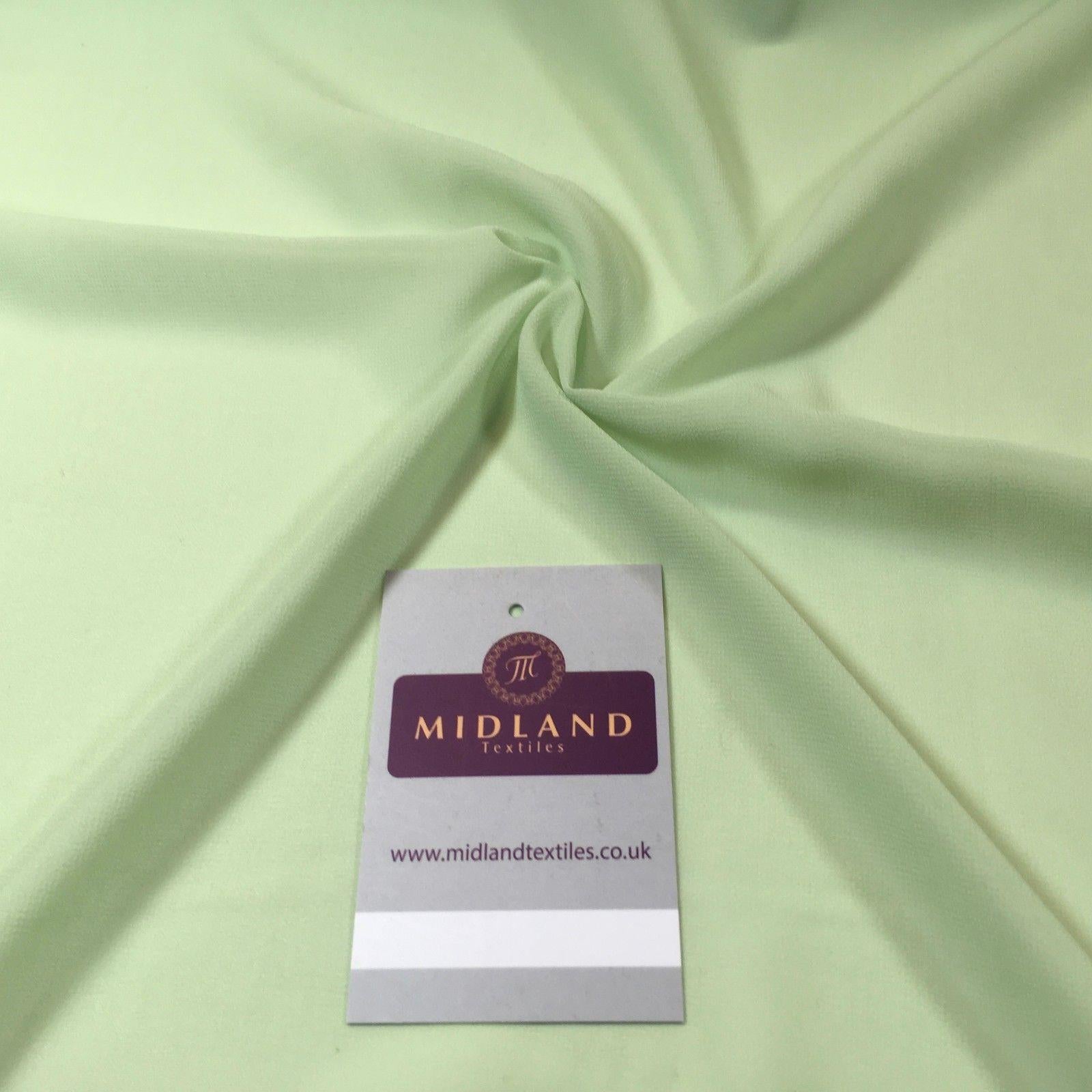 Plain Sheer Georgette chiffon dress, scarf, evening wear fabric 58' M746 Mtex