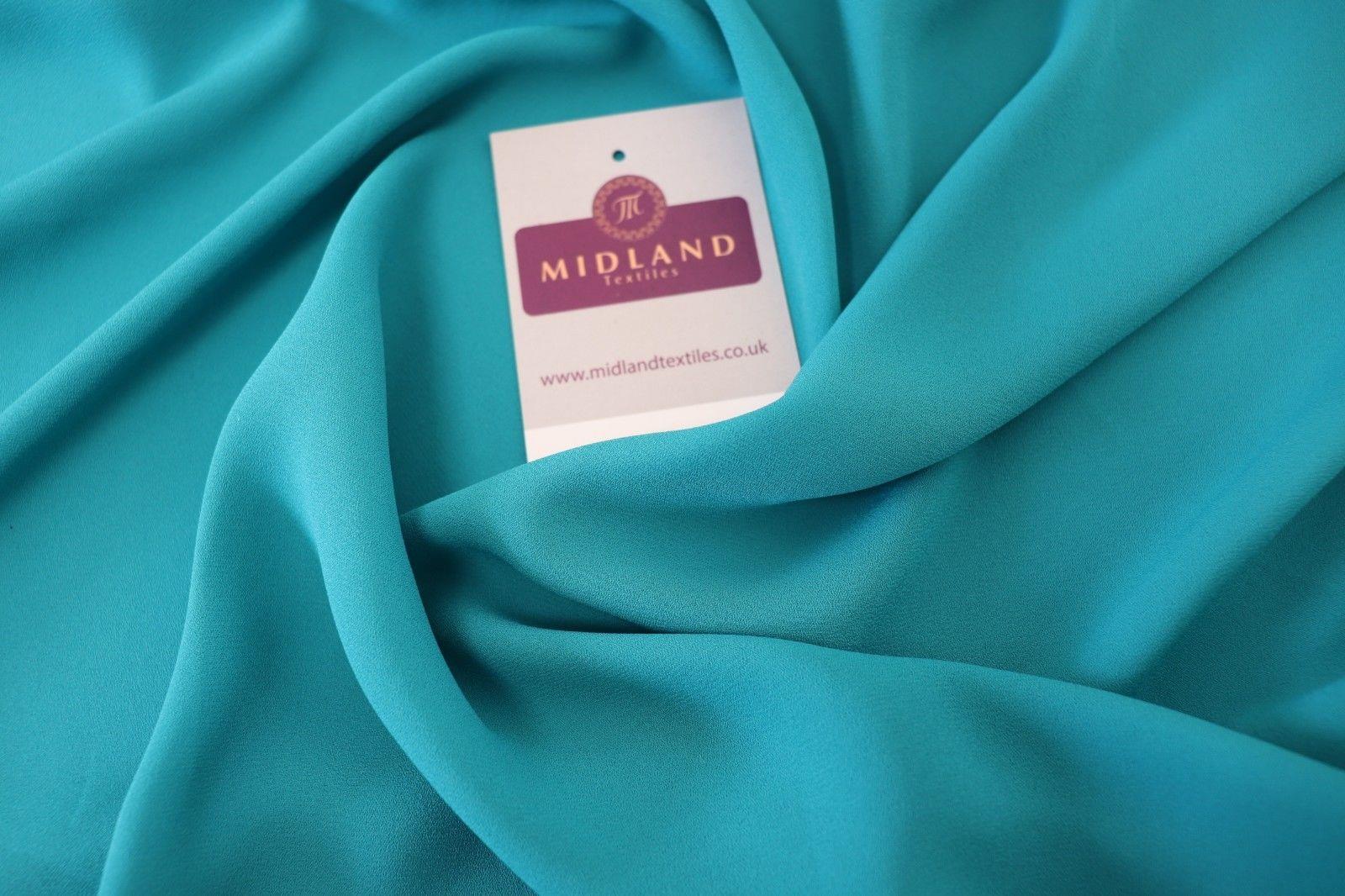 Plain Sheer Georgette chiffon dress, scarf, evening wear fabric 58" M746 Mtex