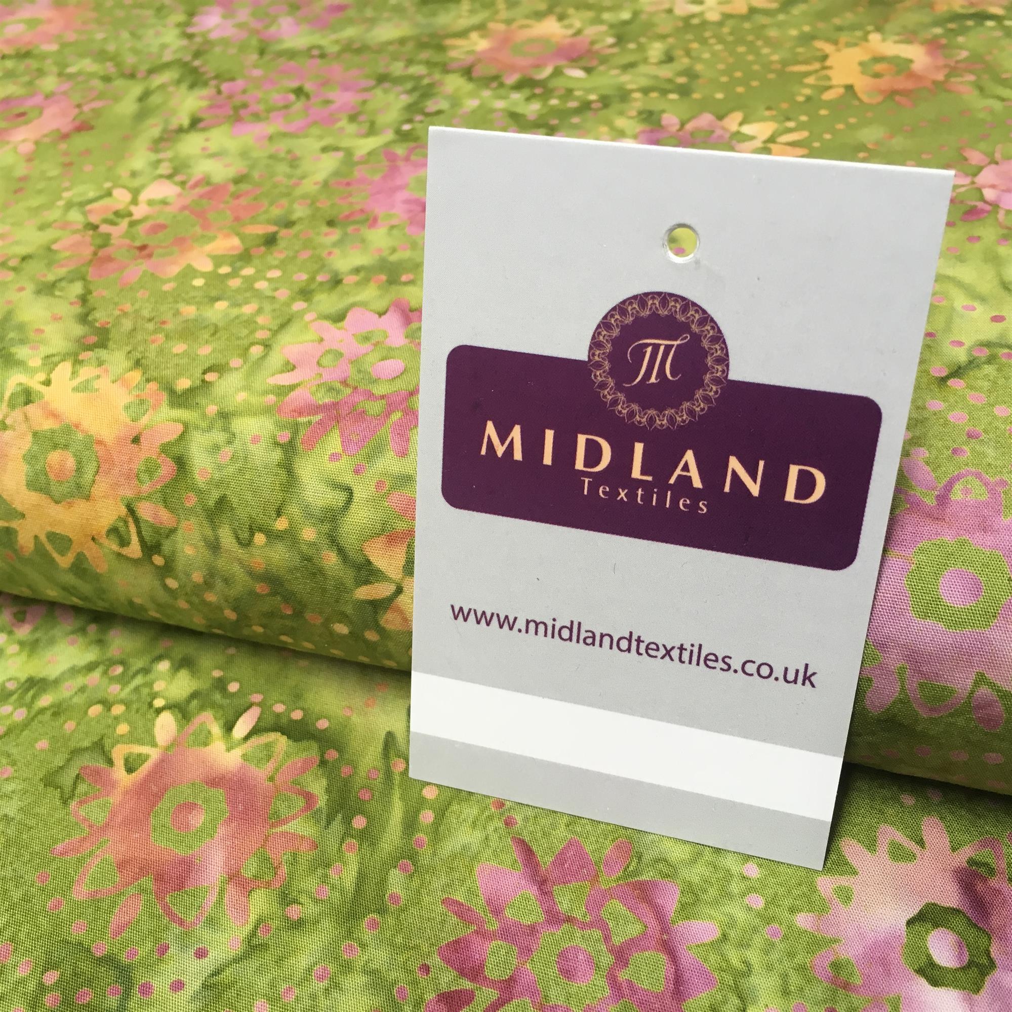 Clog Tie Dye Bali Batik 100% Cotton patchwork Fabric 44' Wide MK900 Mtex Teal A / Sample