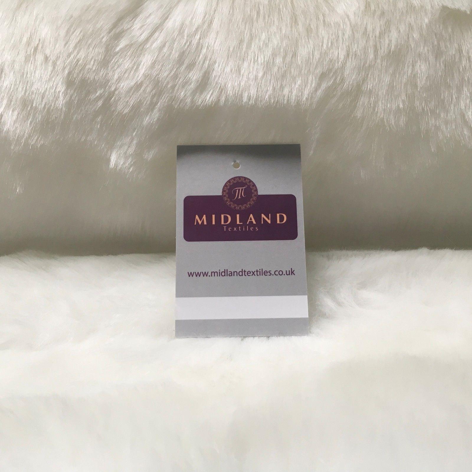 Luxury Animal & Plain Faux Fur 25mm soft Pile ideal for throws 58' Wide MT933