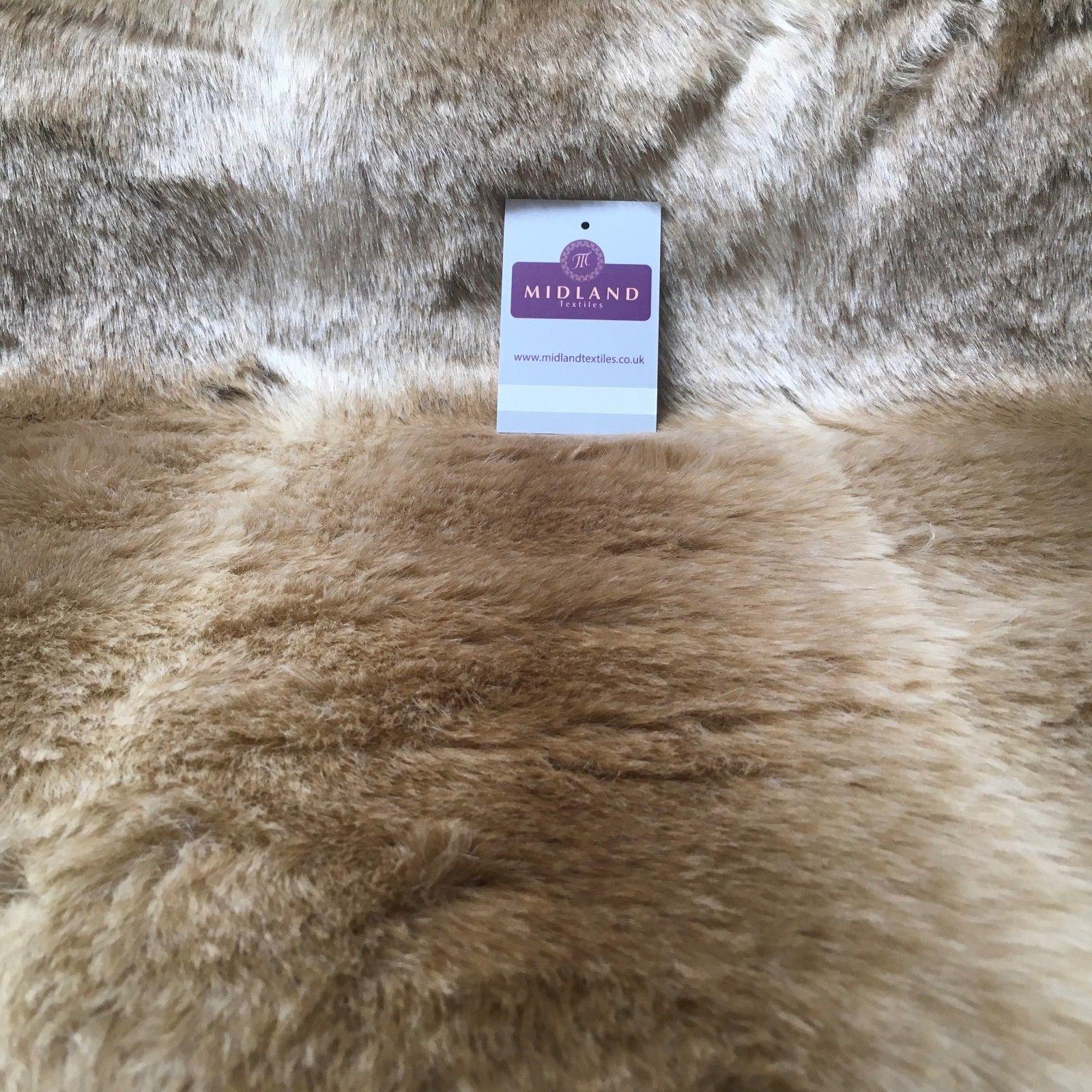 Luxury Animal & Plain Faux Fur 25mm soft Pile ideal for throws 58' Wide MT933