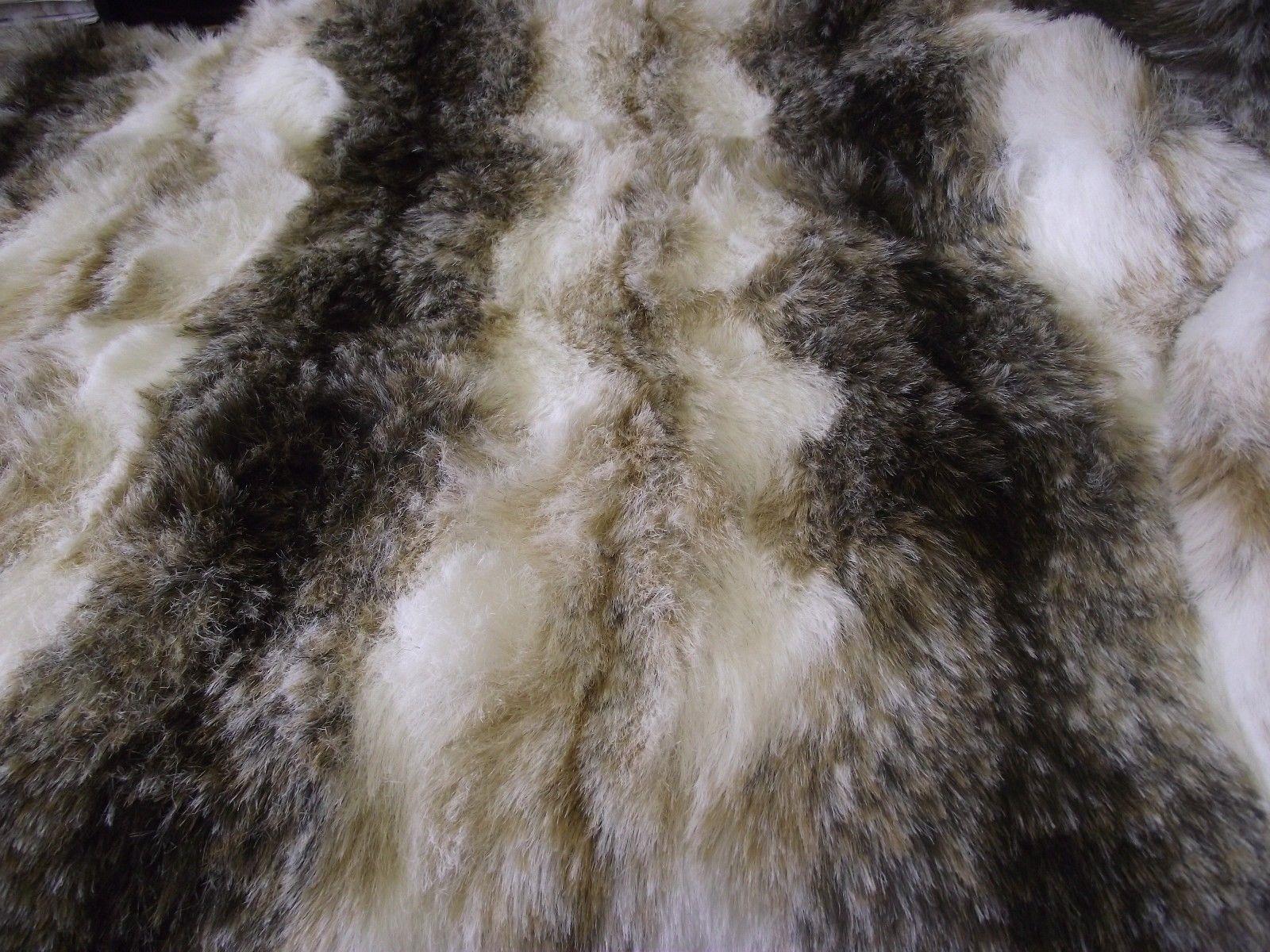 Luxury Animal & Plain Faux Fur 25mm soft Pile ideal for throws 58' Wide MT933