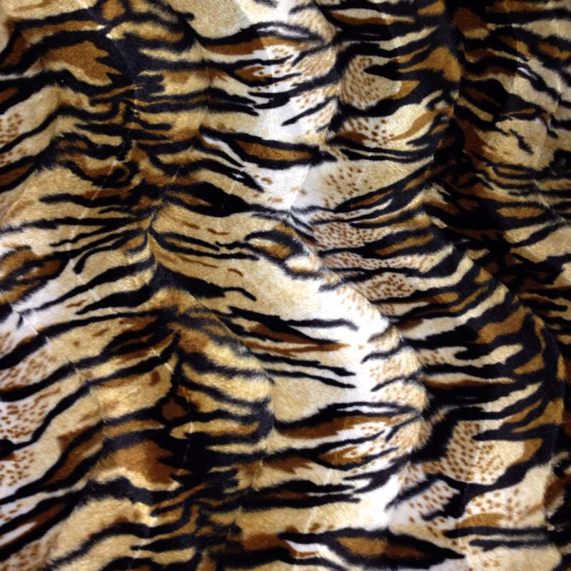 ANIMAL PRINT VELBOA FAUX FUR VELOUR FABRIC CRAFT MATERIAL 60" WIDE M220