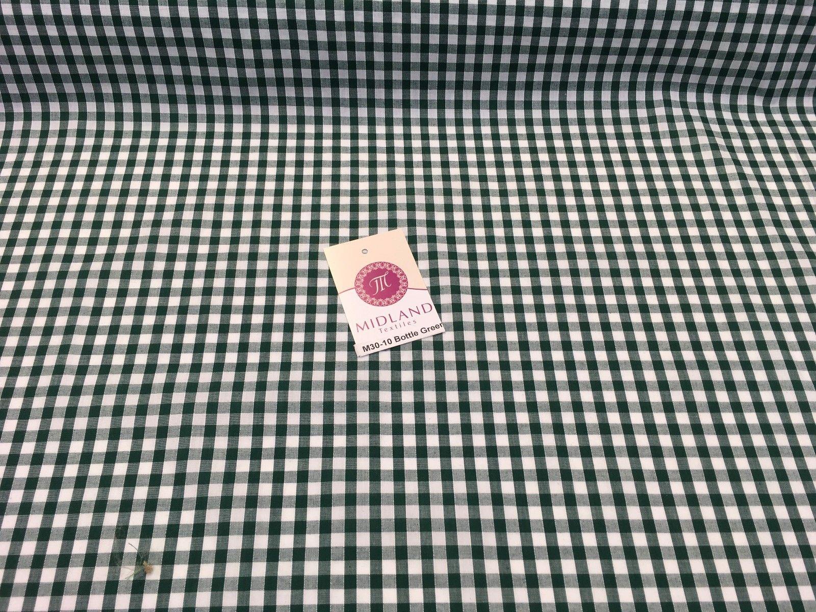 Timeless 1/4 Inch Gingham Fabric Material for Clothing, Aprons, Tablecloths, School Decorations - 44' Wide - M30
