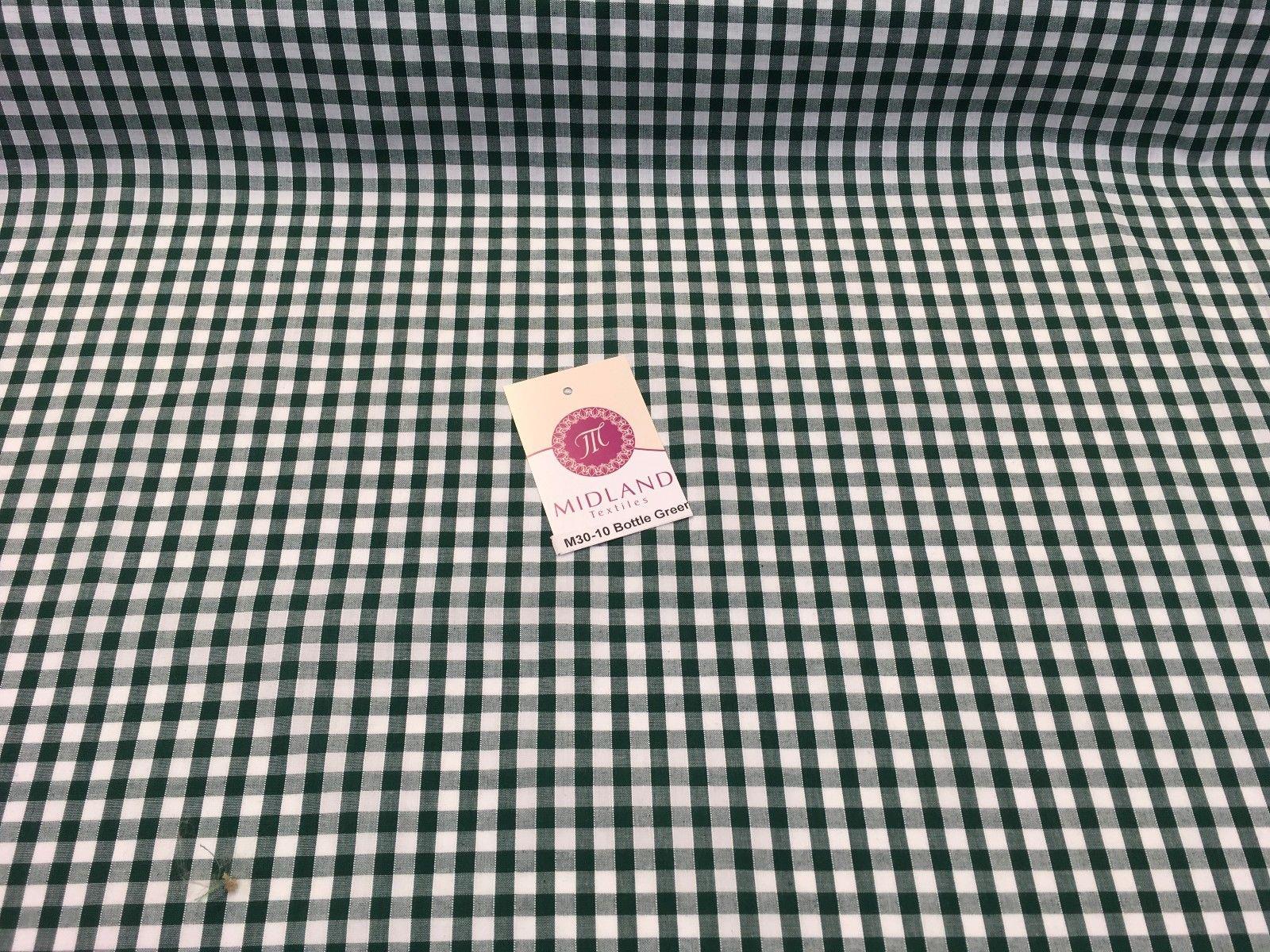 Timeless 1/4 Inch Gingham Fabric Material for Clothing, Aprons, Tablecloths, School Decorations - 44" Wide - M30