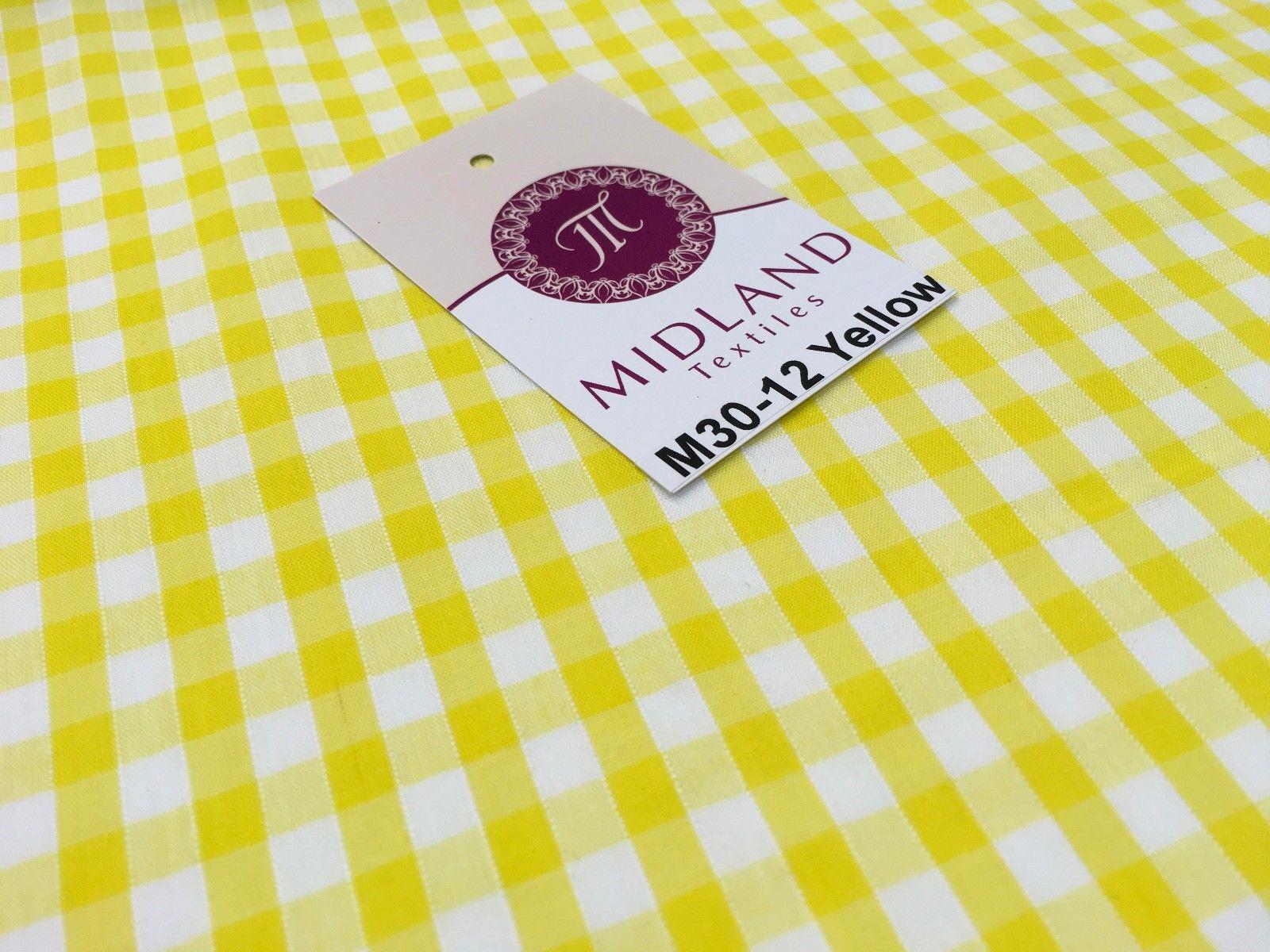 Timeless 1/4 Inch Gingham Fabric Material for Clothing, Aprons, Tablecloths, School Decorations - 44" Wide - M30