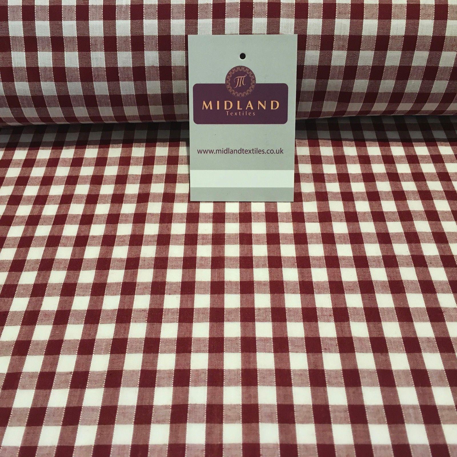 Timeless 1/4 Inch Gingham Fabric Material for Clothing, Aprons, Tablecloths, School Decorations - 44' Wide - M30
