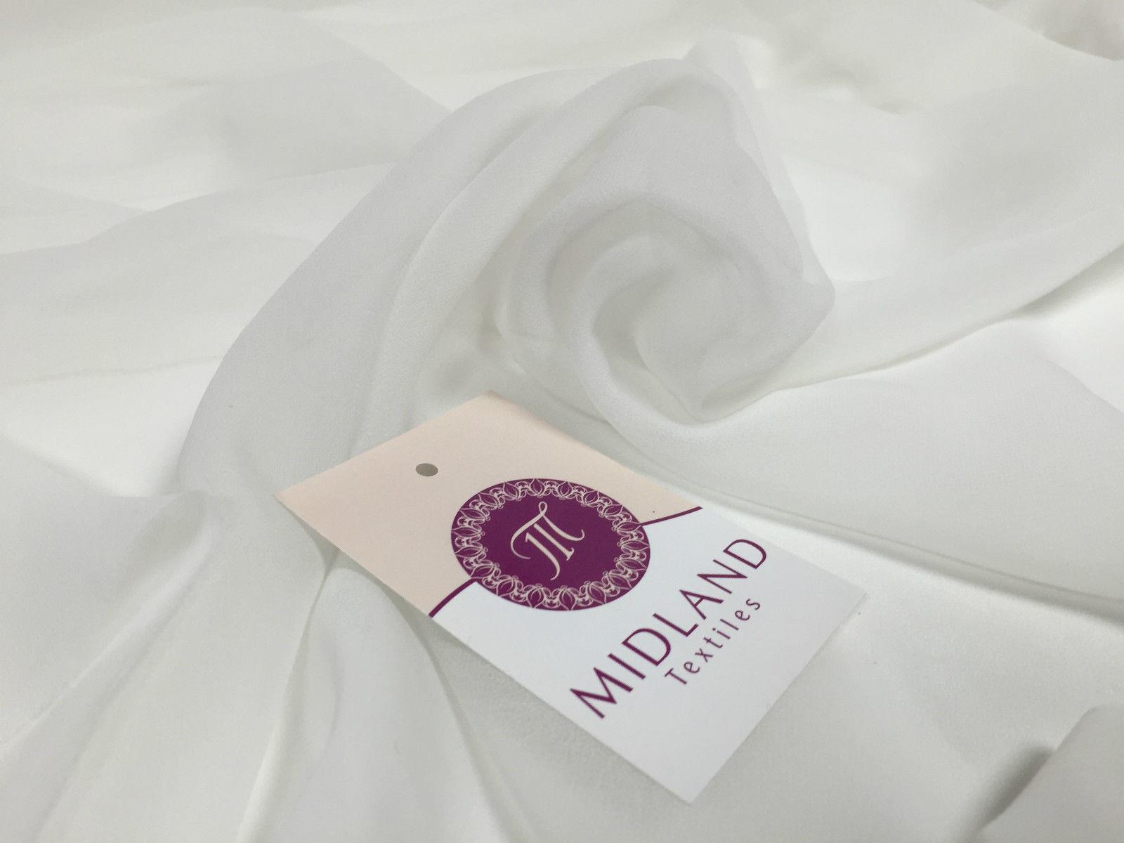 Moss Crepe Chiffon Sheer Fabric Semi-Transparent 44" 100% Polyester M430 Mtex