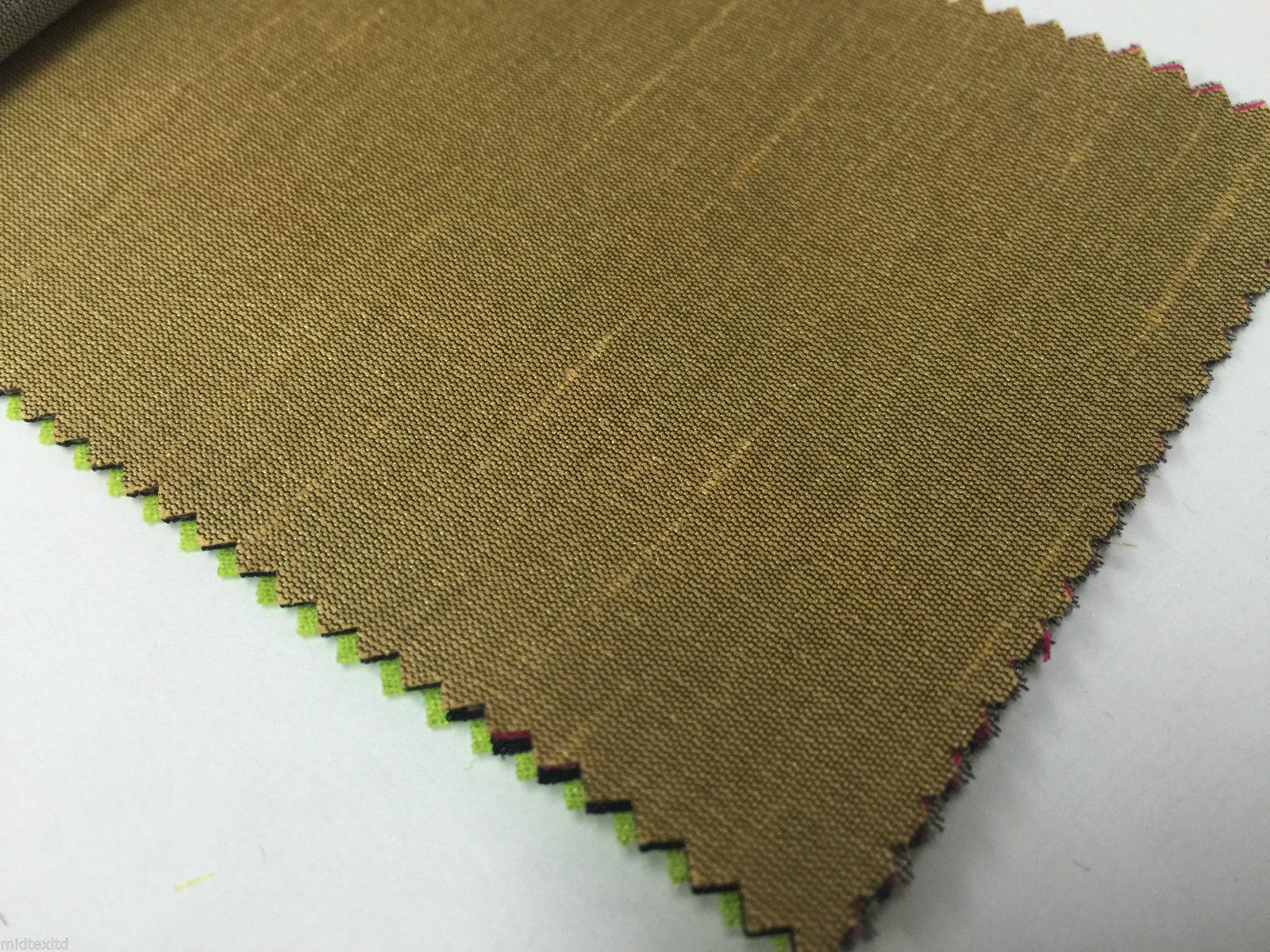 Faux Dupion Raw Silk Fabric - 100% Polyester Plain M410